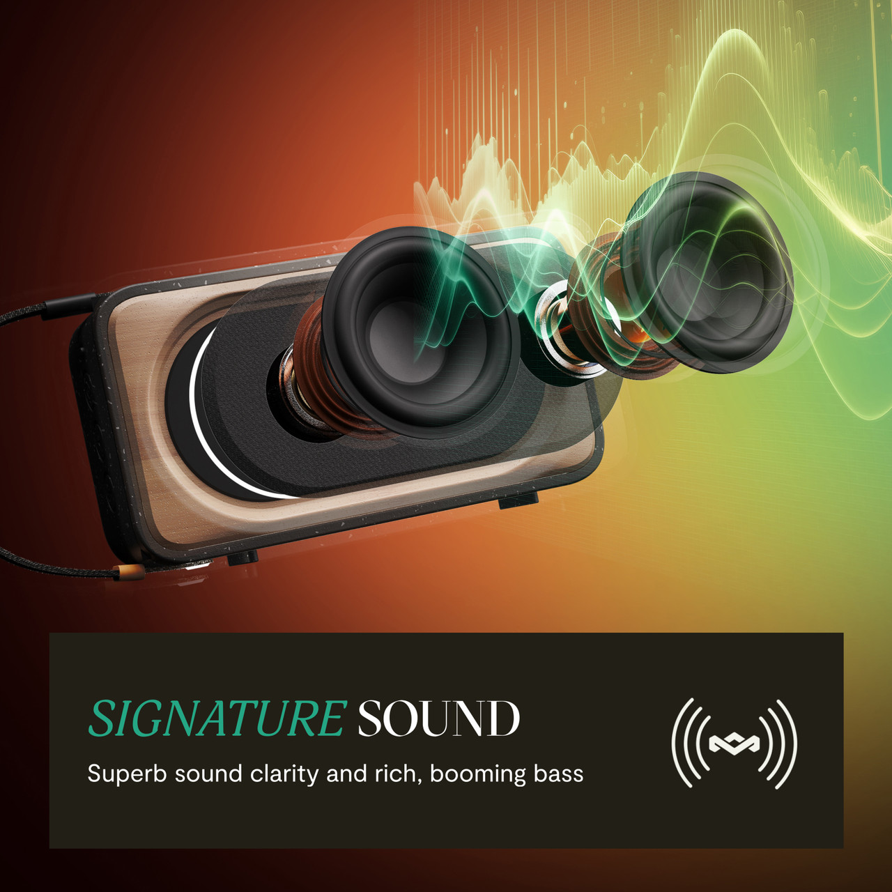 House of Marley Roots Solar bluetooth højttaler, sort
