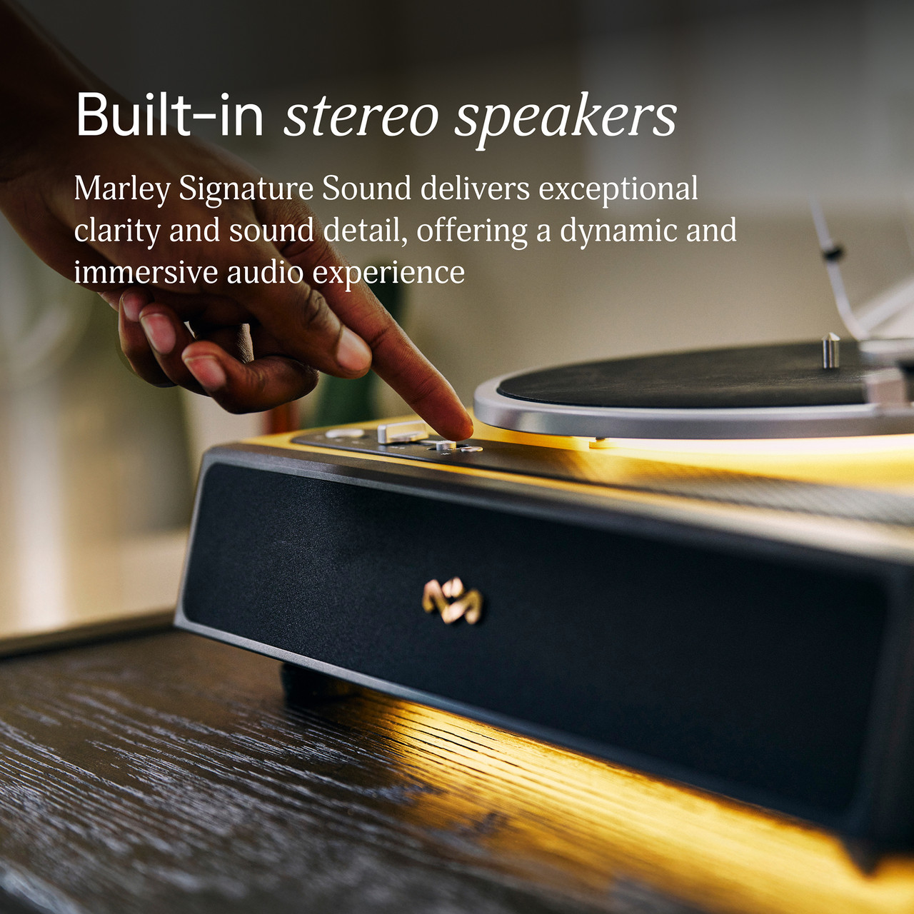 House of Marley Soul Rebel pladespiller, sort