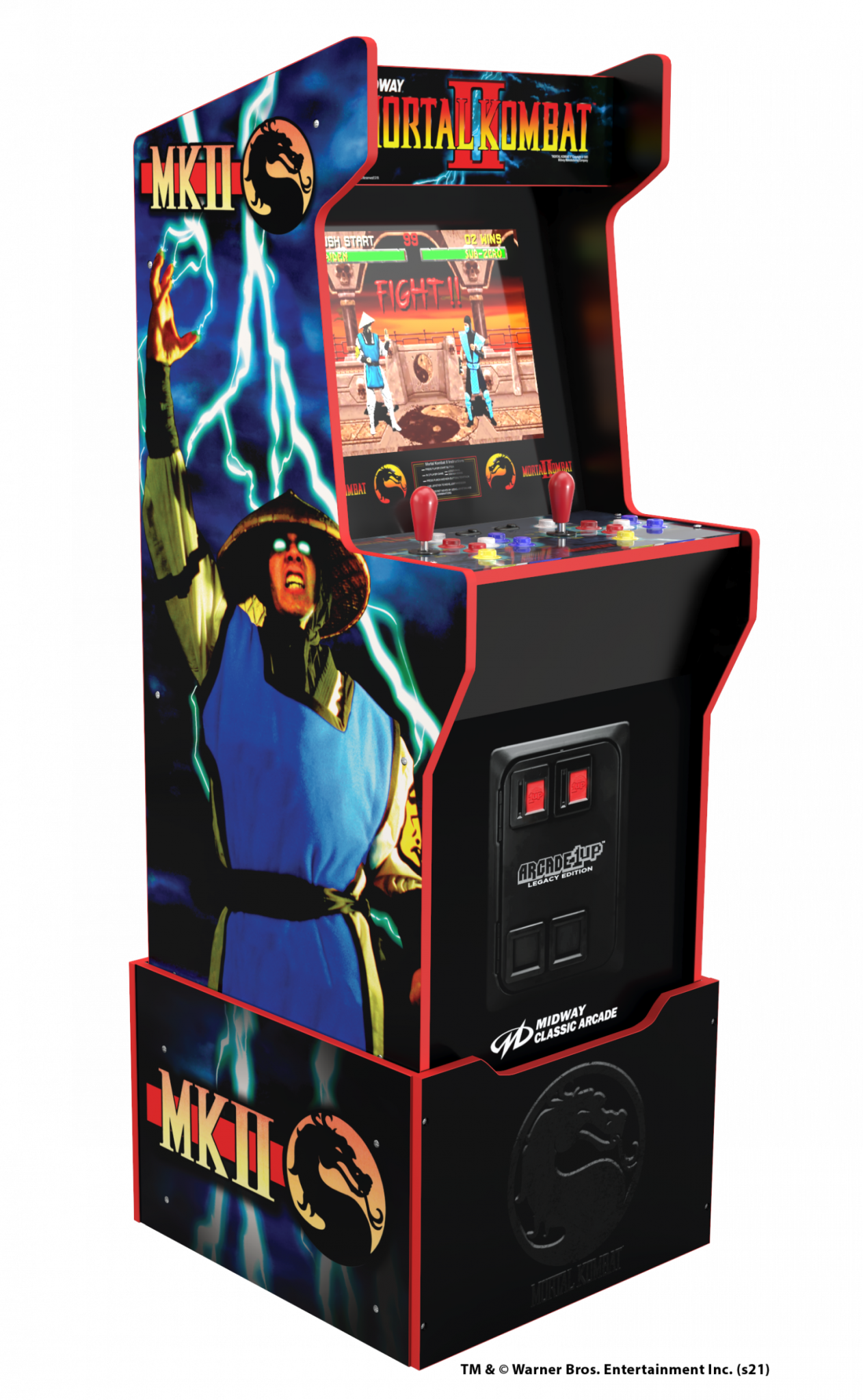 1220000272965 ARCADE 1 UP LEGACY MIDWAY MORTAL KOMBAT - Arcadespil Computer & IT,Gaming,Gaming tilbehør 18900006930 MID-A-10140