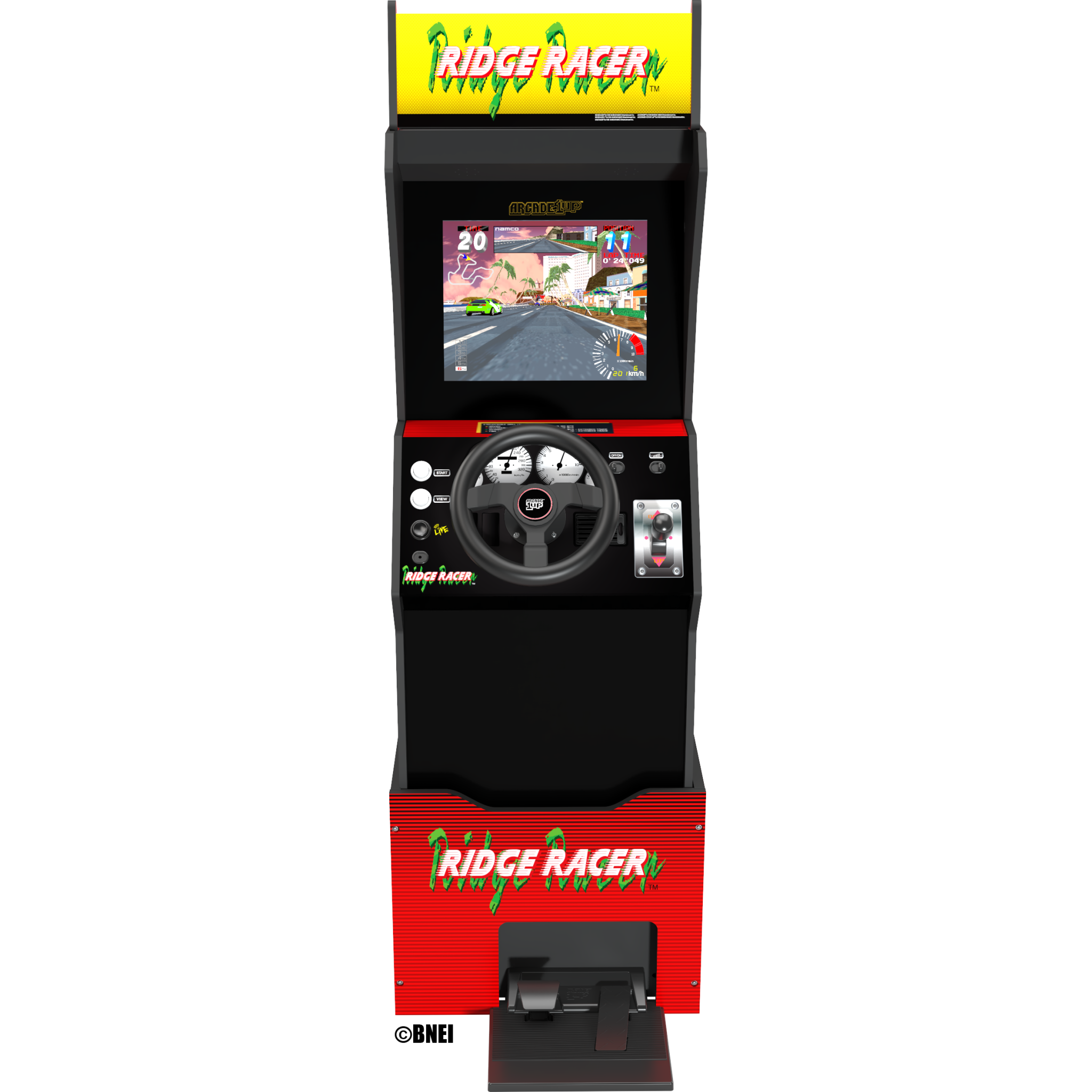 1220000273313 ARCADE 1 UP RIDGE RACER - Arcadespil Computer & IT,Gaming,Gaming tilbehør 18900009600 RID-A-10175