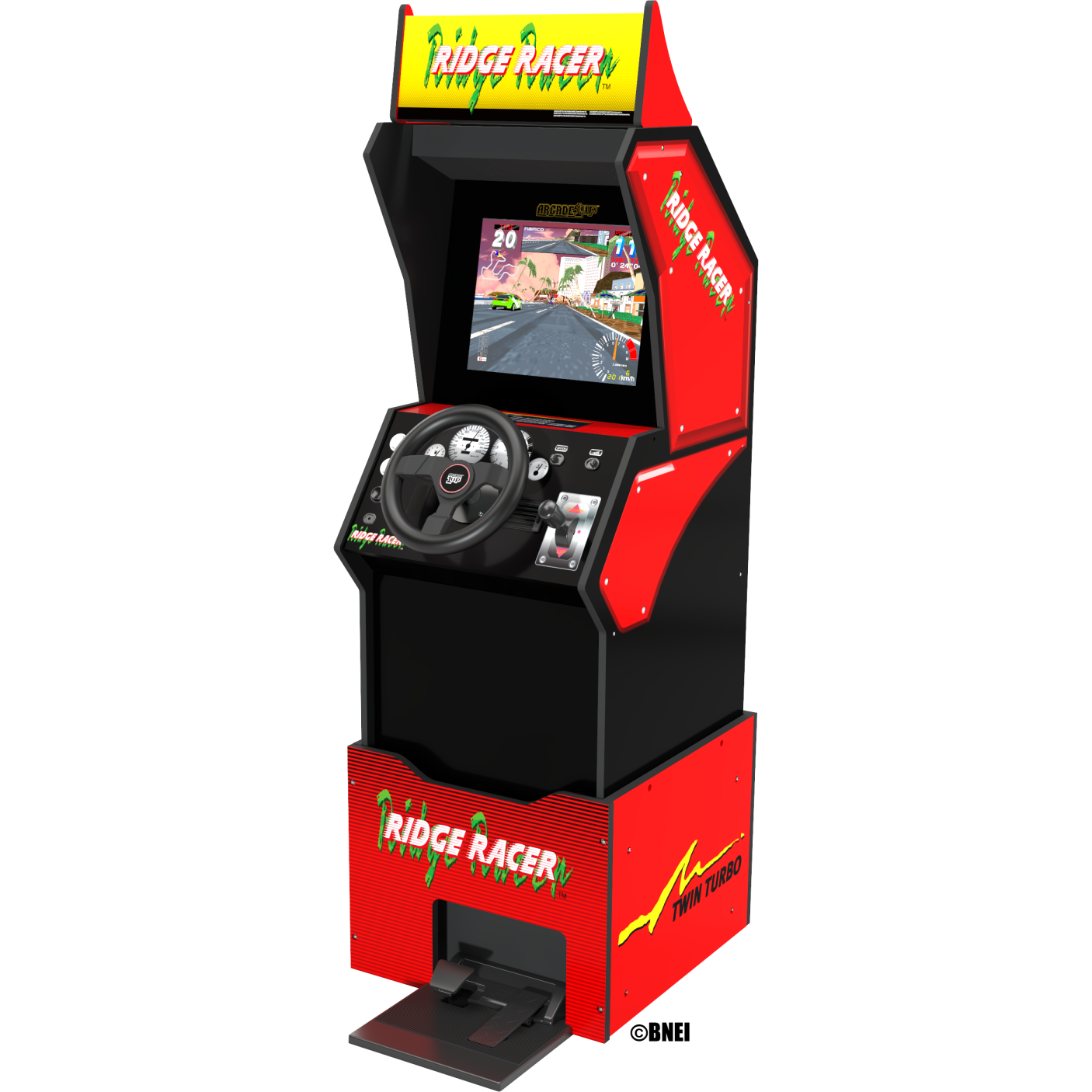 1220000273313 ARCADE 1 UP RIDGE RACER - Arcadespil Computer & IT,Gaming,Gaming tilbehør 18900009600 RID-A-10175