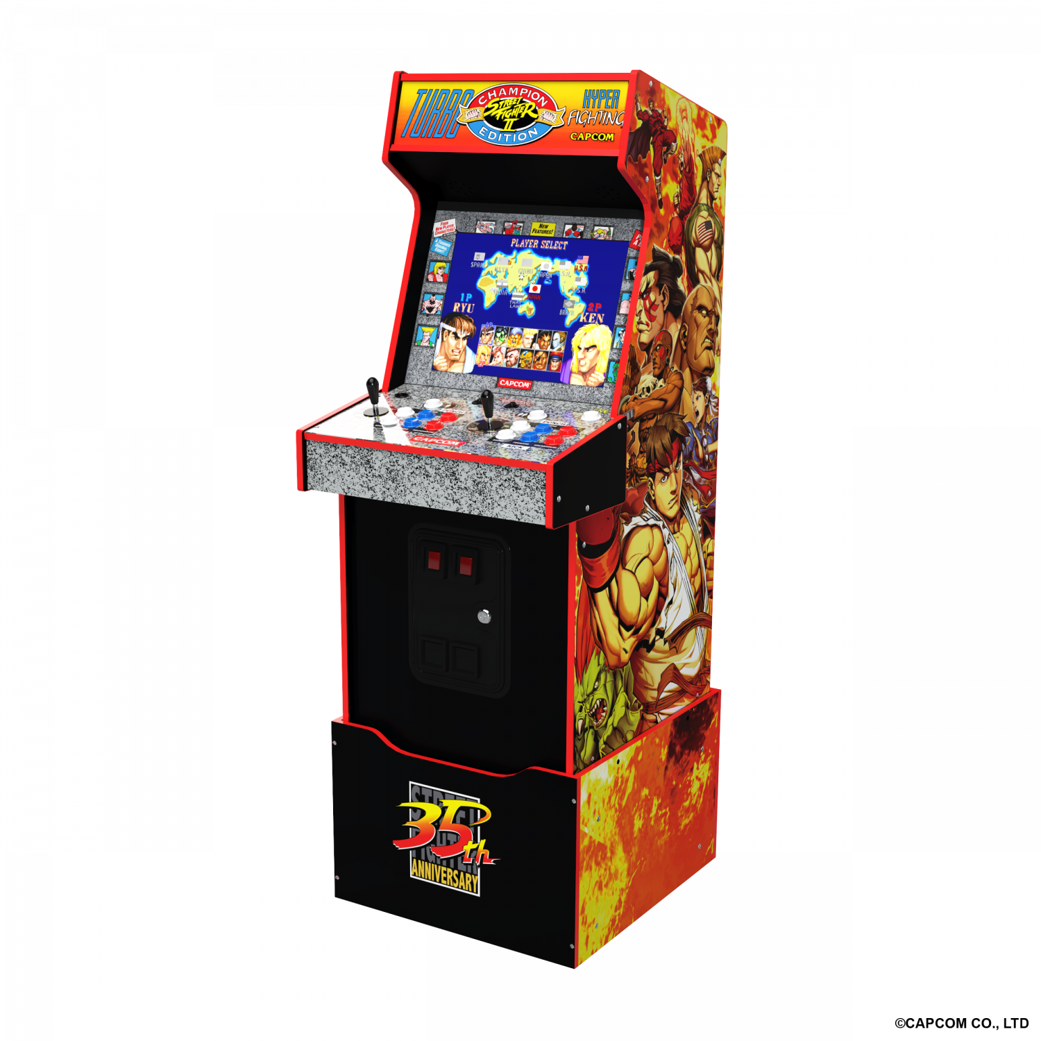 1220000276536 ARCADE 1 UP STREET FIGHTER LEGACY 14-IN-1 WiFi - Arcadespil Computer & IT,Gaming,Gaming tilbehør 18900009610 STF-A-202110