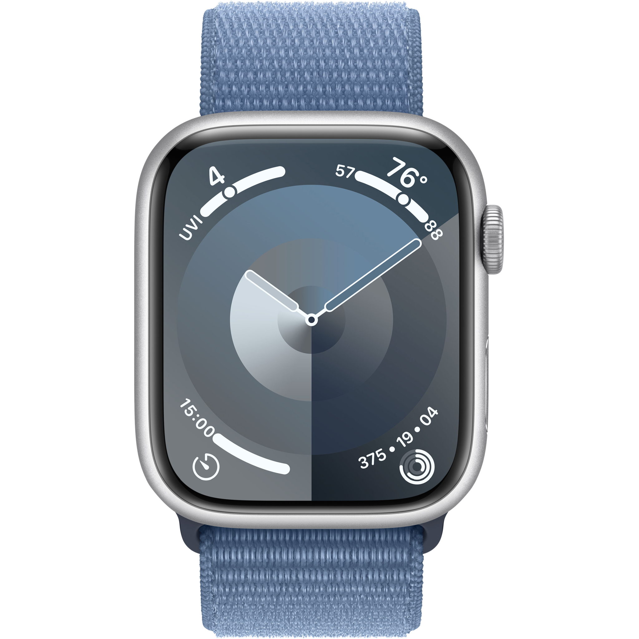 Watch Series 9 GPS 45mm Silver Aluminium Case / Winter Blue