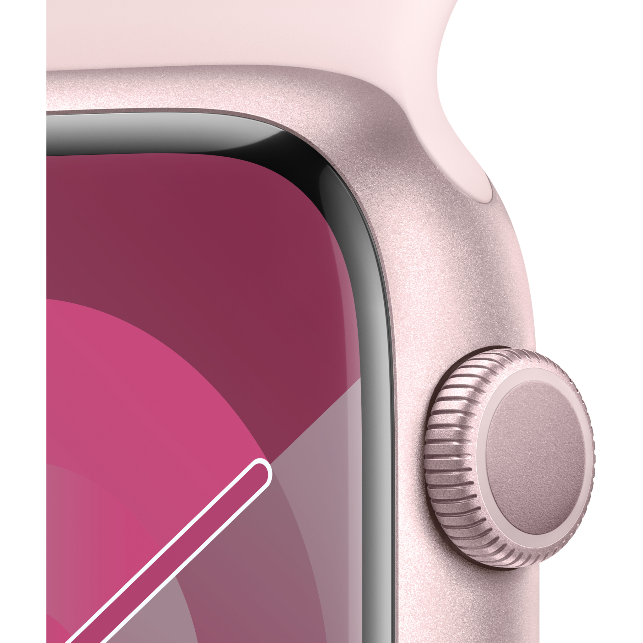 Watch Series 9 GPS 45mm Pink Aluminium Case / Light Pink Spo