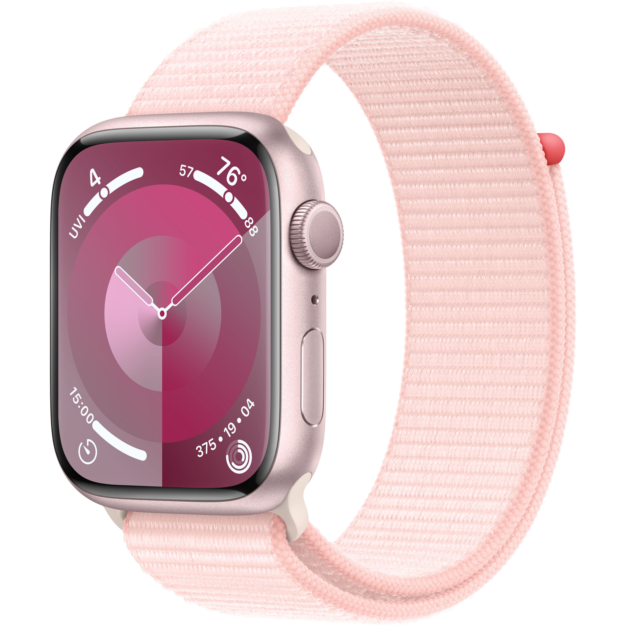 194253822660 Apple Watch Series 9 GPS 45mm Pink Aluminium Case with Light Telefon & GPS,Smartwatch,Watch 14900032070 MR9J3DH/A