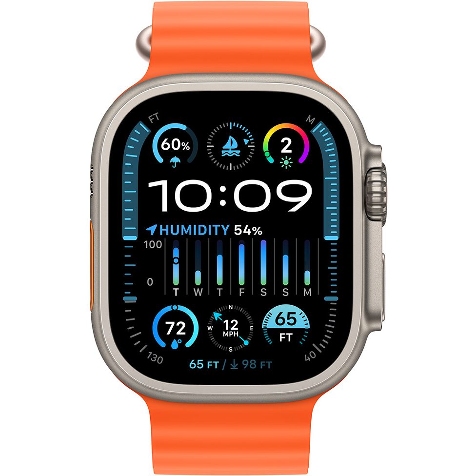 Watch Ultra 2 GPS + Cell. 49mm Titanium Case / Orange Ocean