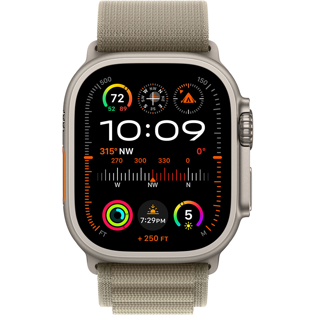 Watch Ultra 2 GPS + Cell. 49mm Titanium Case / Olive Alpine