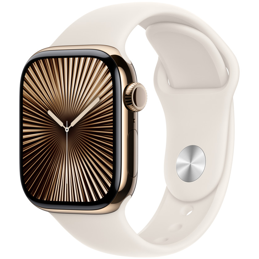 195949657856 Apple 46mm Starlight Sport Band - S/M - MXM63ZM/A Telefon & GPS,Smartwatch,Tilbehør til Watch 14900036810 MXM63ZM/A