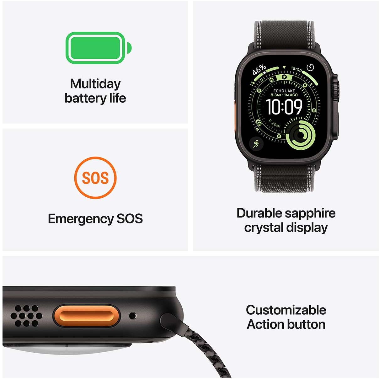 195950484892 Watch Ultra 3 GPS+Cell. 49mm Black Tit. with Black Alpine Lo Telefon & GPS,Smartwatch,Watch 14900040900 MF0V4DH/A