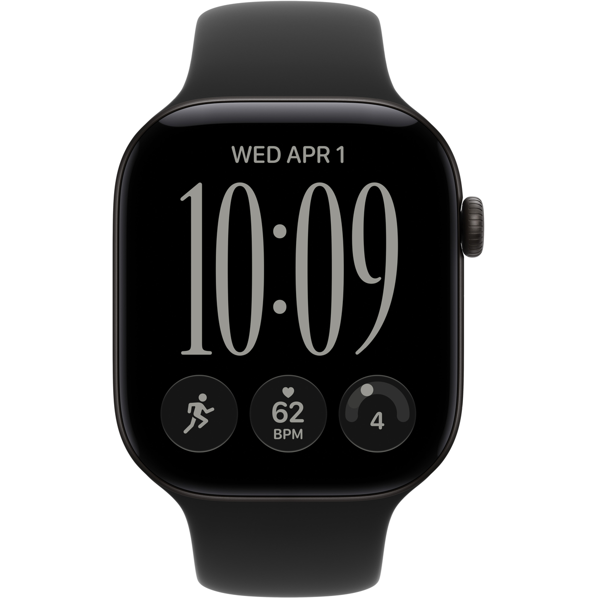 195951227214 Apple Watch Series 12 GPS 46mm Black Black Sport Band, M/L Telefon & GPS,Smartwatch,Watch 27300000650 MJEL4QN/A