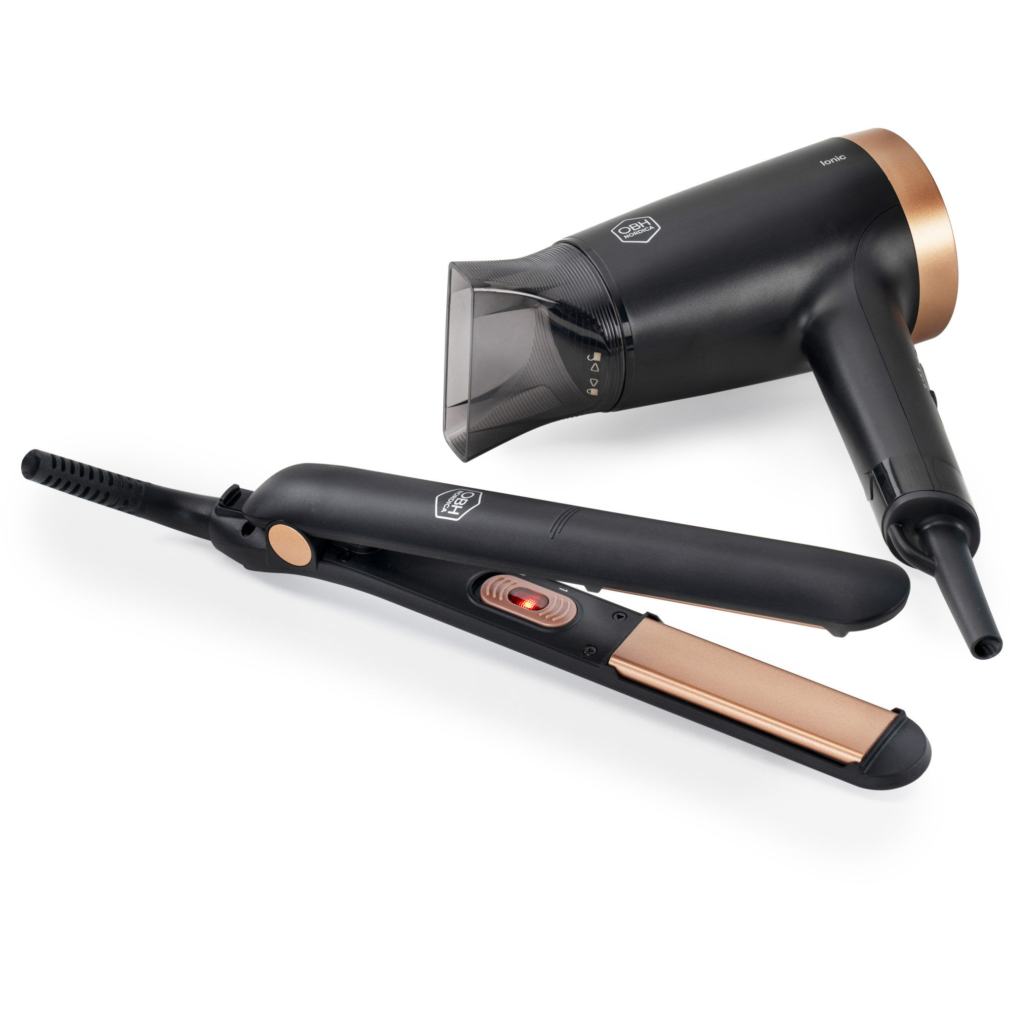 3121040092002 OBH Nordica Glam & Shine styling kit - Føntørre og glattejer Personlig pleje,Hårpleje,Føntørrer 2190012643 