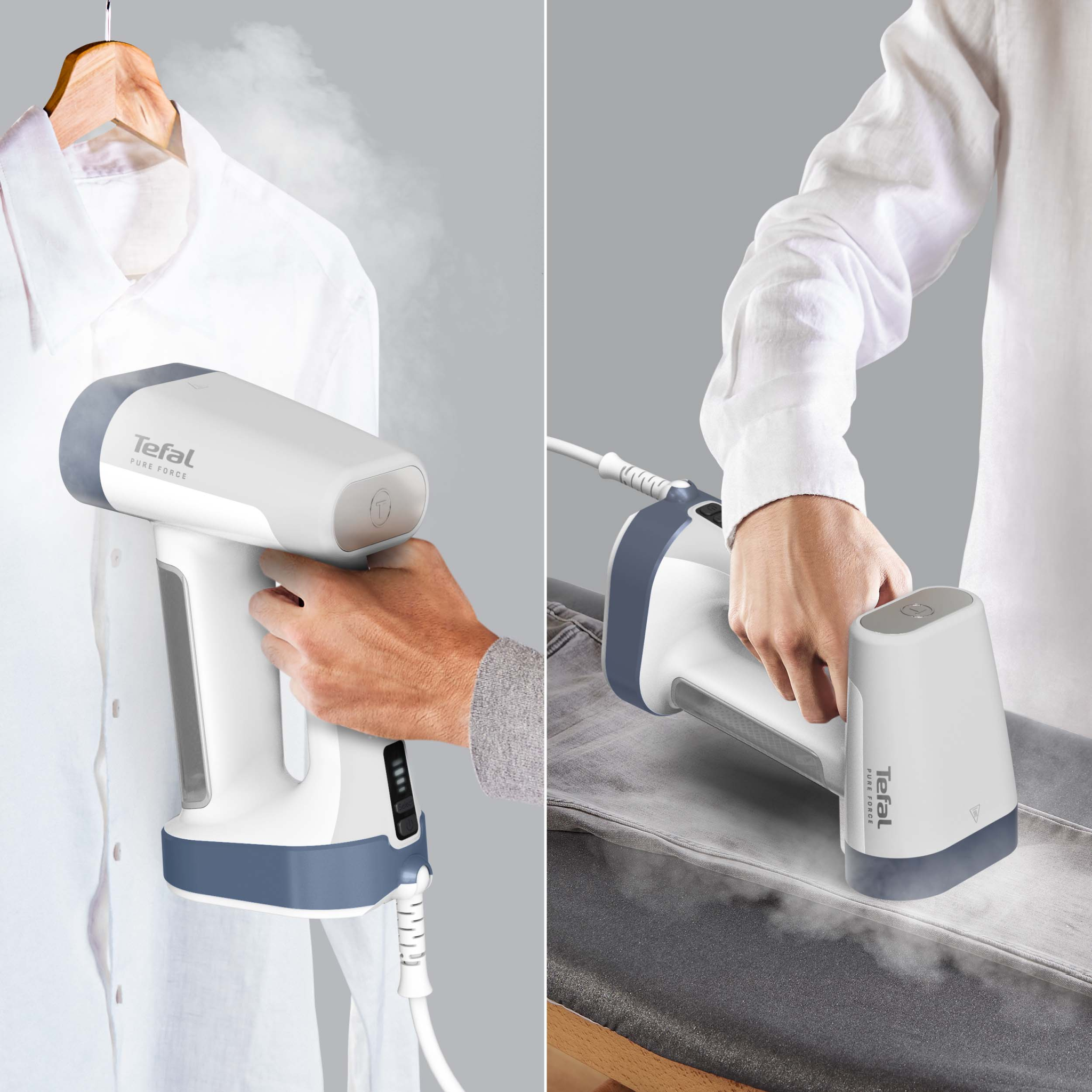 3121040094280 Tefal Pure Force 2in1 steamer Hus & Have,Tøjbehandling,Tøjsteamer 2190016197 DT8722E0