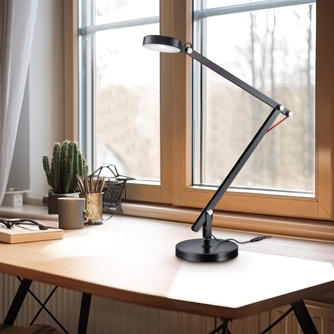 4017807276053 TRIO Amsterdam sort - Bordlampe Lamper,Bordlamper,Bordlamper 78100001410 527920102