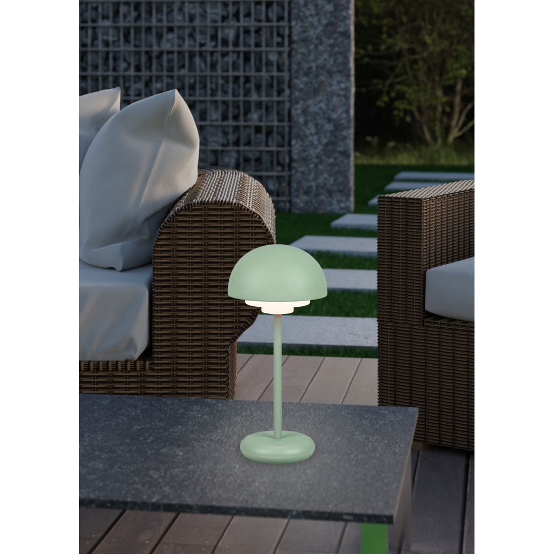 4017807541014 TRIO Elliot grøn - Bordlampe portable Lamper,Bordlamper,Bordlamper 78100002090 R52306149