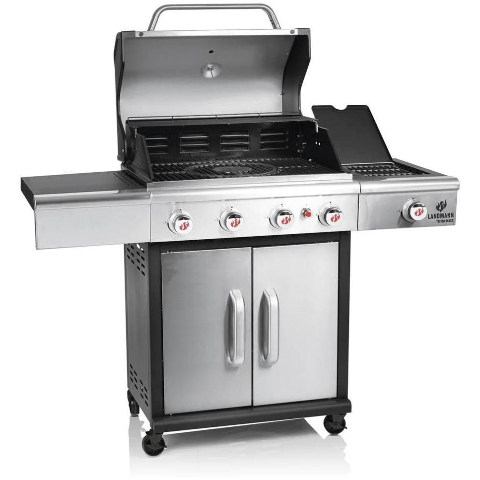 4065829010094 Landmann Triton 4.1 MaxX Stainless Steel - Grill Hus & Have,Udeliv,Grill 2190008417 Triton 4.1 MaxX