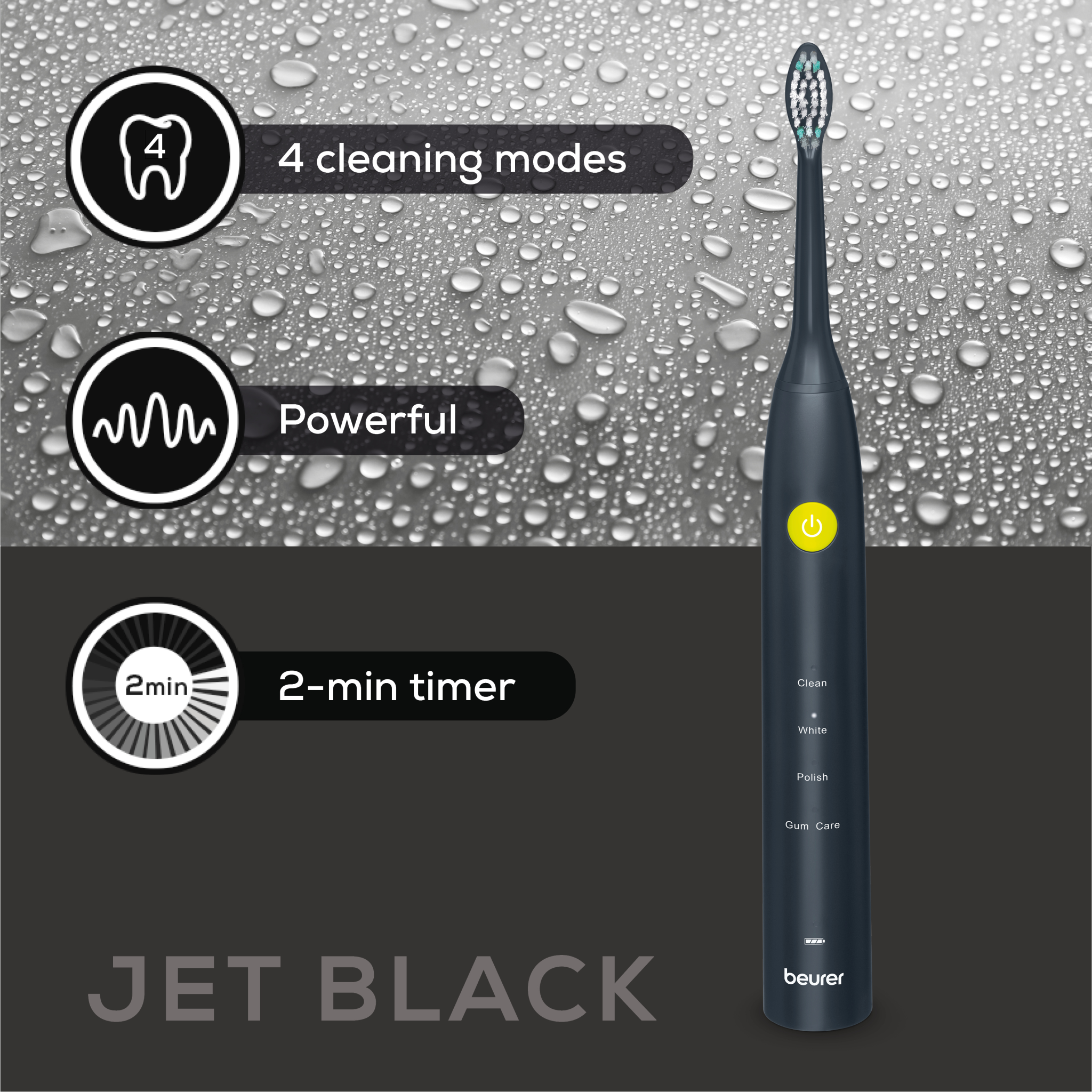 4211125104870 Beurer SC 30 Green Planet eltandbørste jet black Personlig pleje,Tandpleje,El-tandbørster 2190015873 SC030