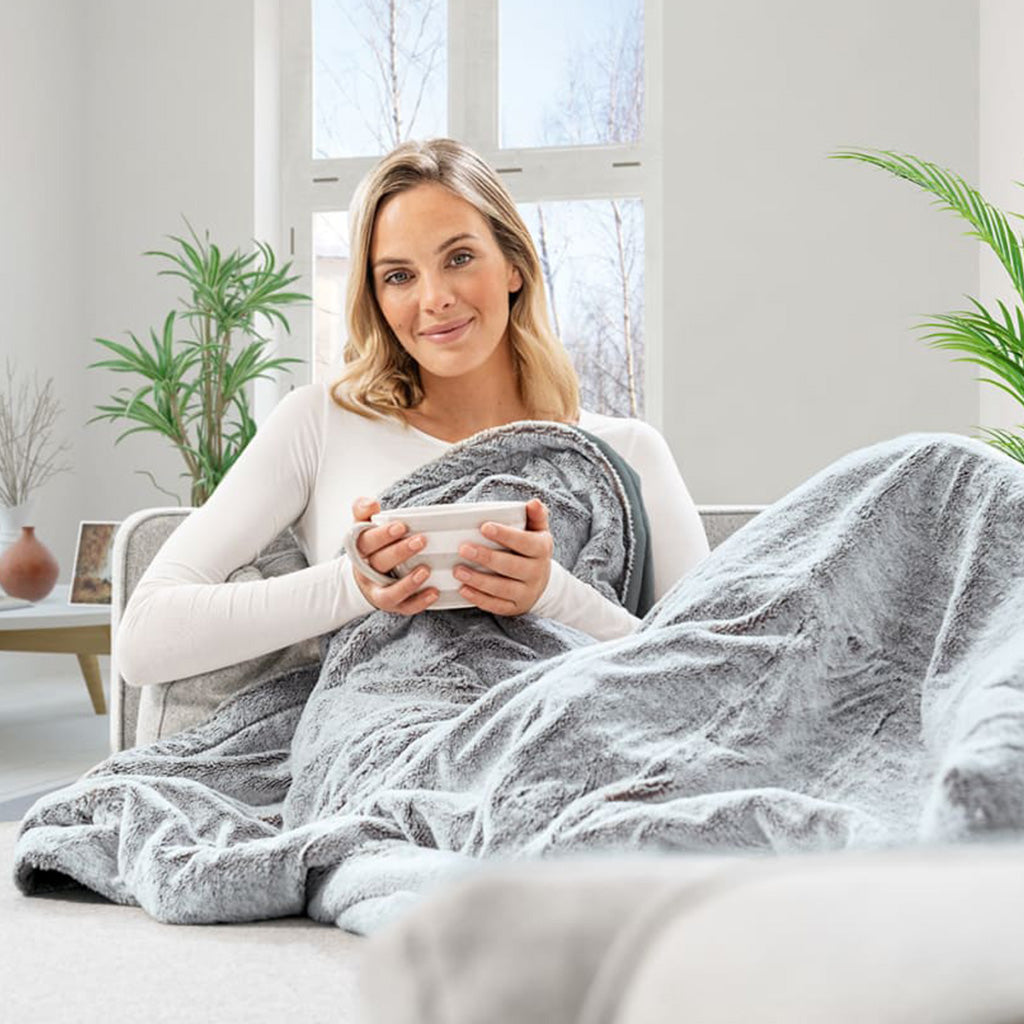 4211125400002 Beurer HD 75 Green Planet grå - Varmetæppe Personlig pleje,Velvære og massage,Varmepude/varmetæppe 2190013441 HD075GP