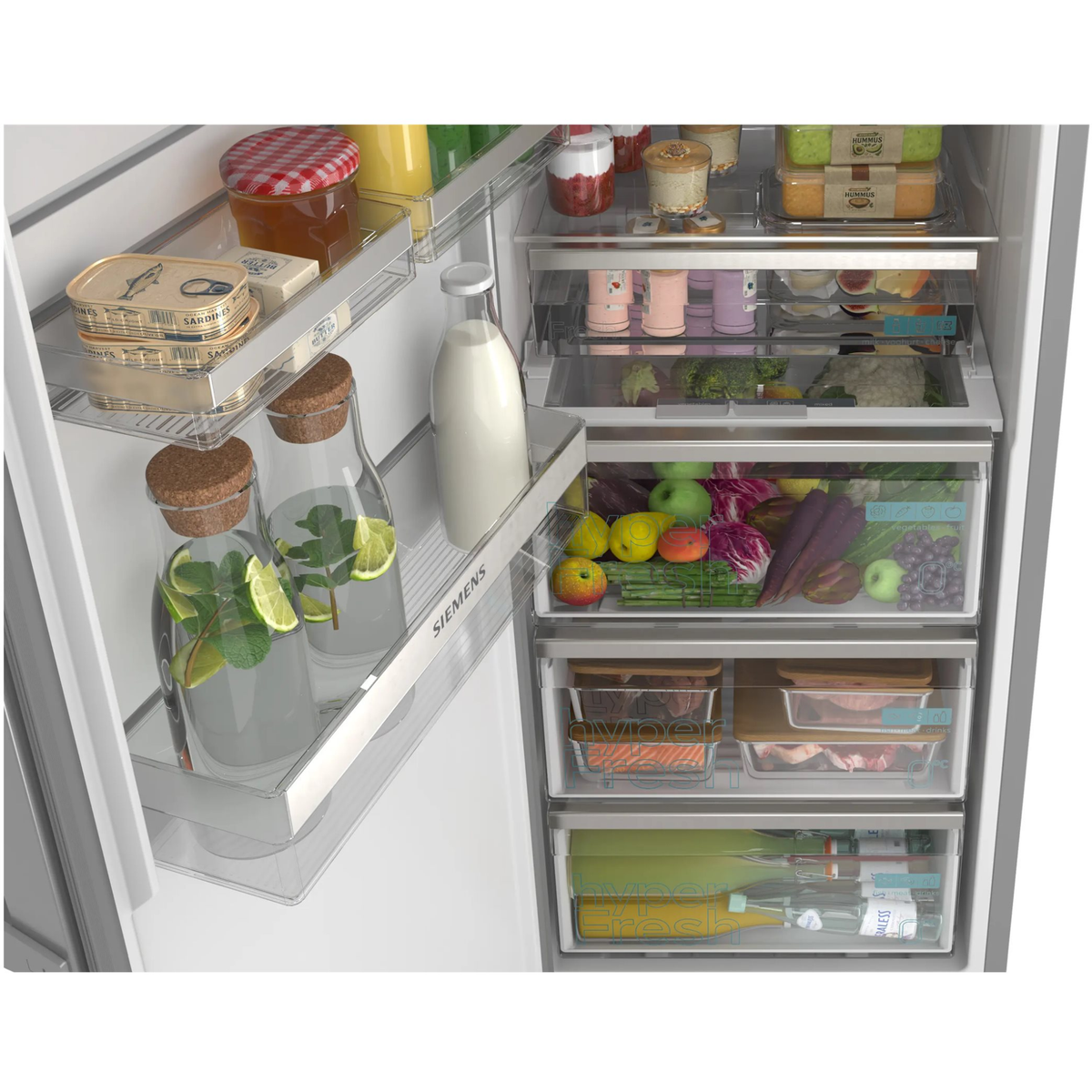 4242003983416 Siemens KS36NVICG fritstående køleskab Hvidevarer,Køleskabe,Fritstående køleskabe 11400010240 KS36NVICG