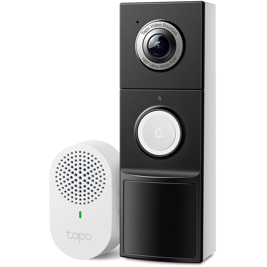 4895252501254 TP-Link Tapo D235 ringeklokke med video, sort Hus & Have,Smart Home,Dørklokker 2190016139 D235