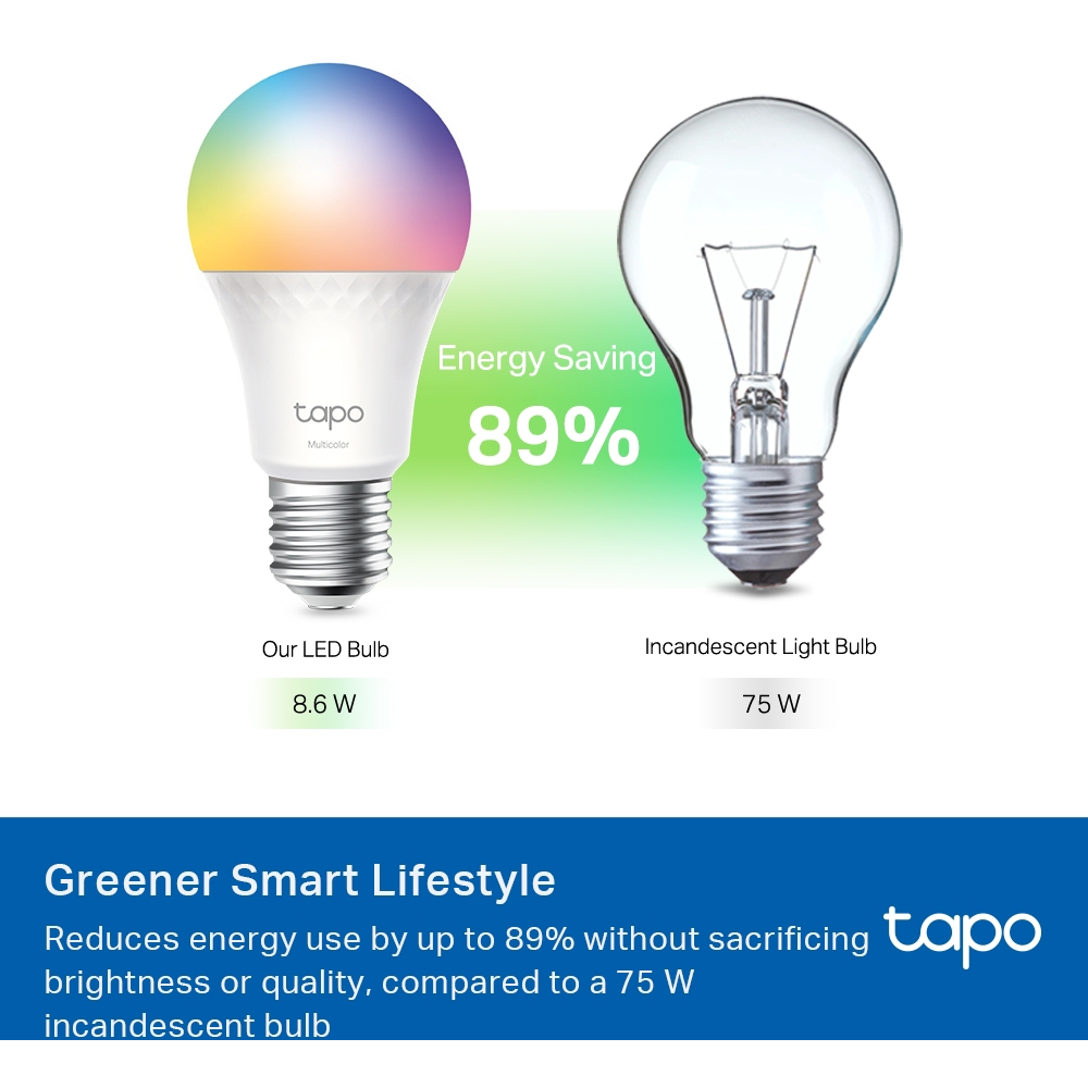 4895252502763 TP-Link Tapo L535E WiFi pære, multifarve Hus & Have,Smart Home,Smart belysning 2190016147 L535E