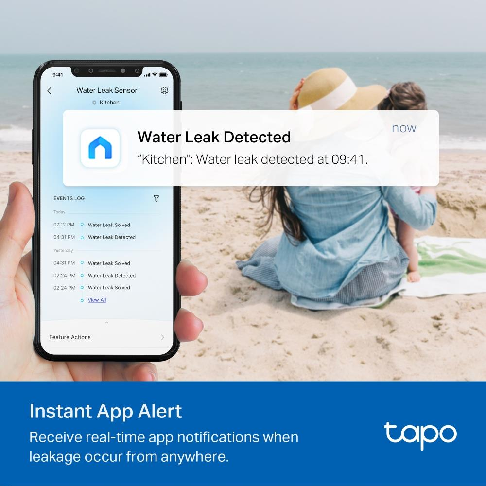 4897098682364 TP-Link Tapo T300 Vandlækagesensor Hus & Have,Smart Home,Alarm & overvågning 2190016144 T300