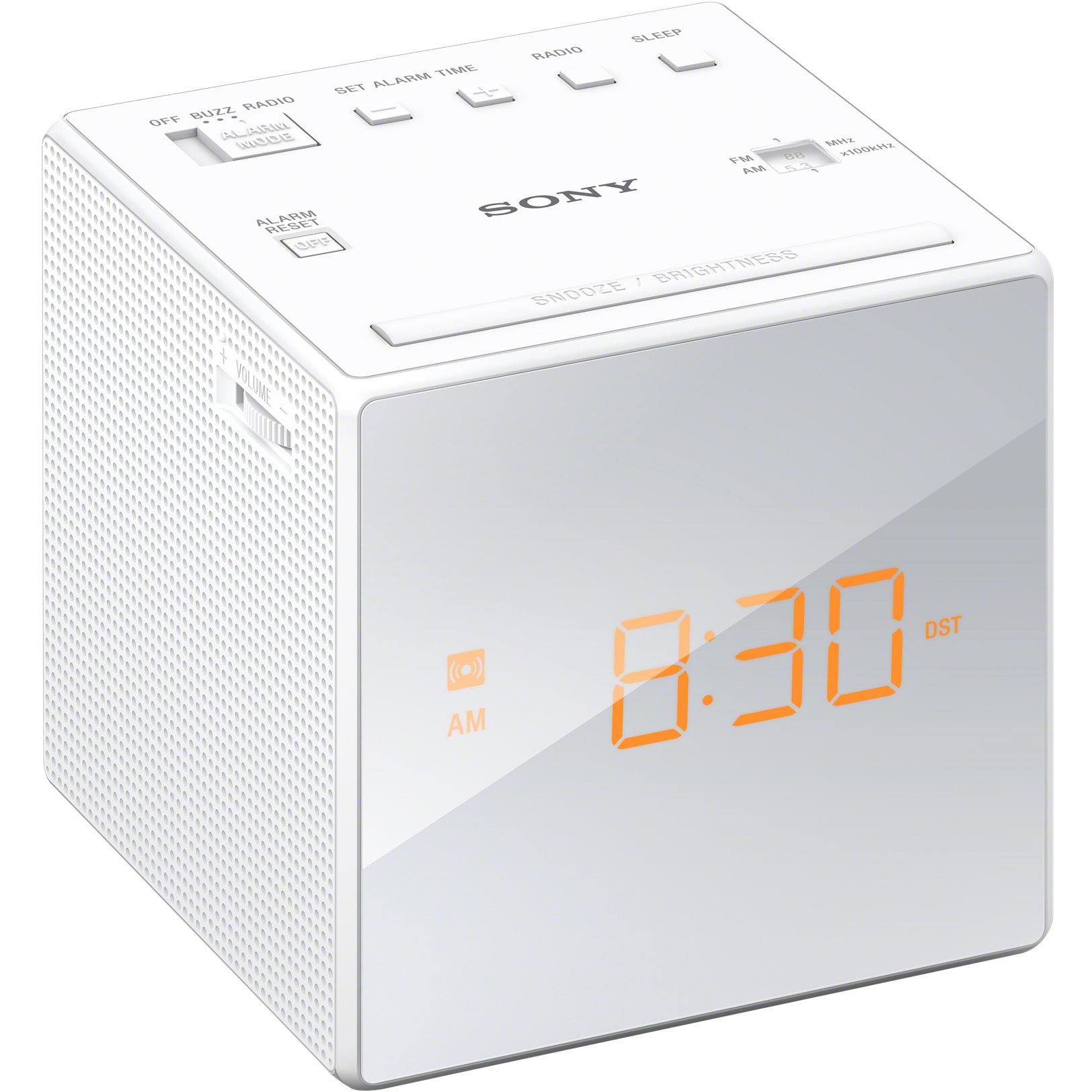 4905524962048 Sony ICF-C1W.CED Clock Radio, hvid TV & HIFI,Lyd,Vækkeure 20900004020 ICFC1W.CED
