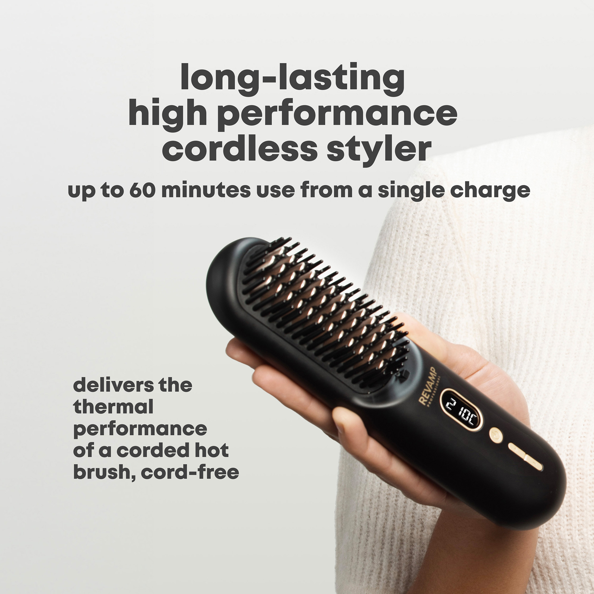 5010777165661 Revamp Straight & Go compact brush Personlig pleje,Hårpleje,Glattejern 19200002450 BR-1950-EU2