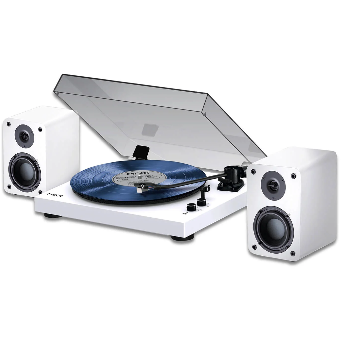 5060666504897 MIXX MAS-05-WH-489 pladespiller system 5 inkl. højttalere, h TV & HIFI,HIFI,Pladespillere 15000003890 MAS-05-WH-489