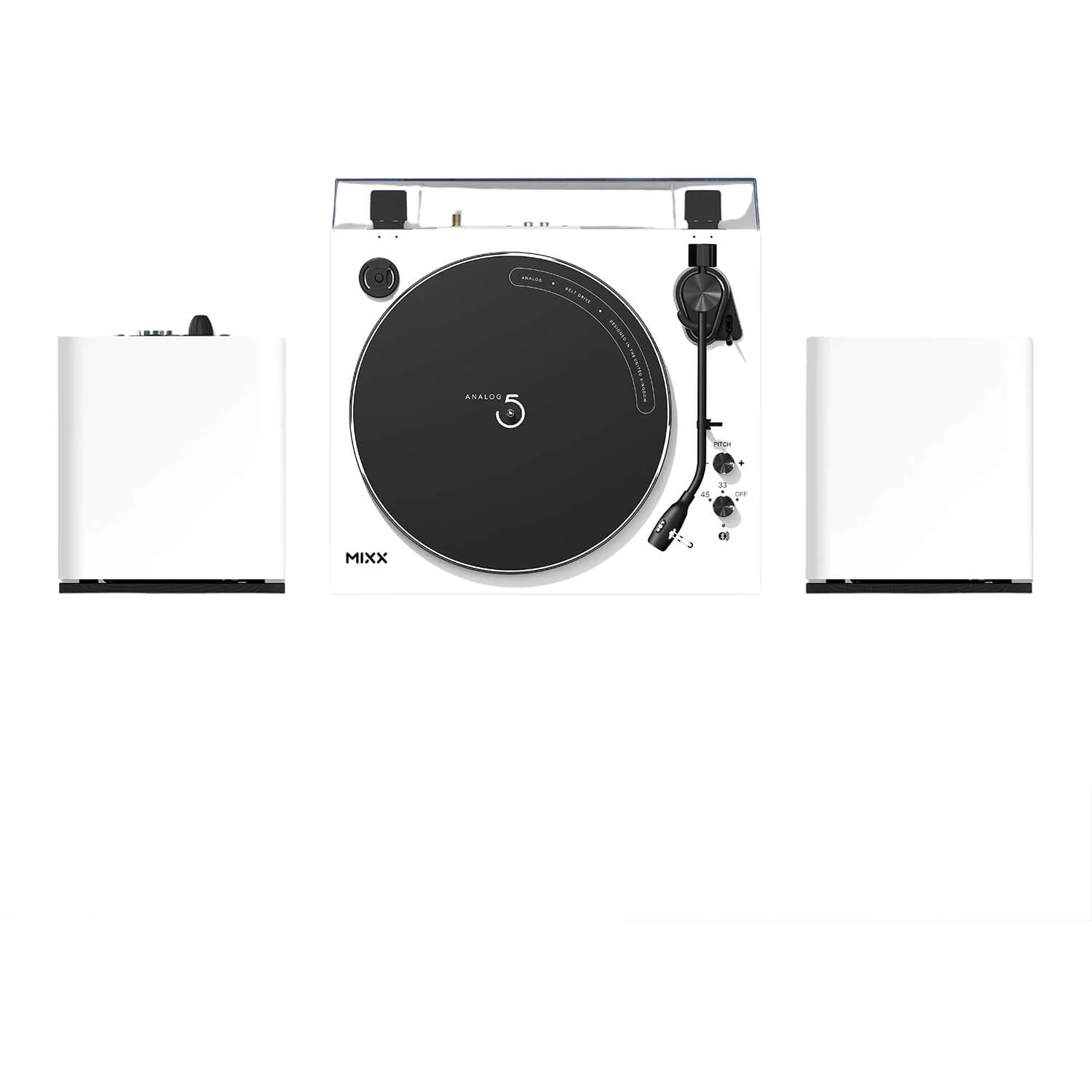 5060666504897 MIXX MAS-05-WH-489 pladespiller system 5 inkl. højttalere, h TV & HIFI,HIFI,Pladespillere 15000003890 MAS-05-WH-489