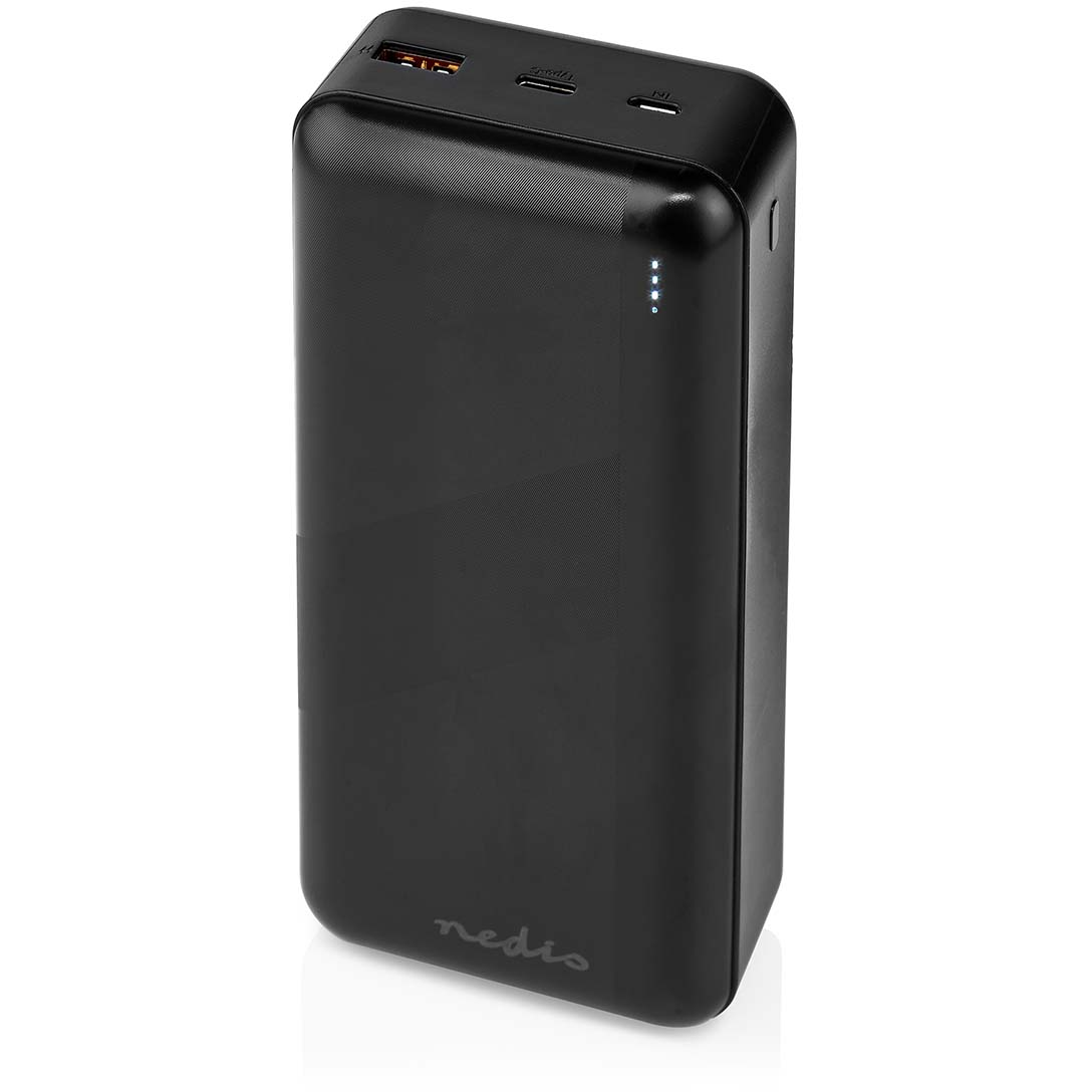 5412810443901 Nedis Powerbank 32000 mAh Telefon & GPS,Tilbehør mobiltelefoner,Oplader til mobiltelefoner 2190006438 UPBK65W30000BK