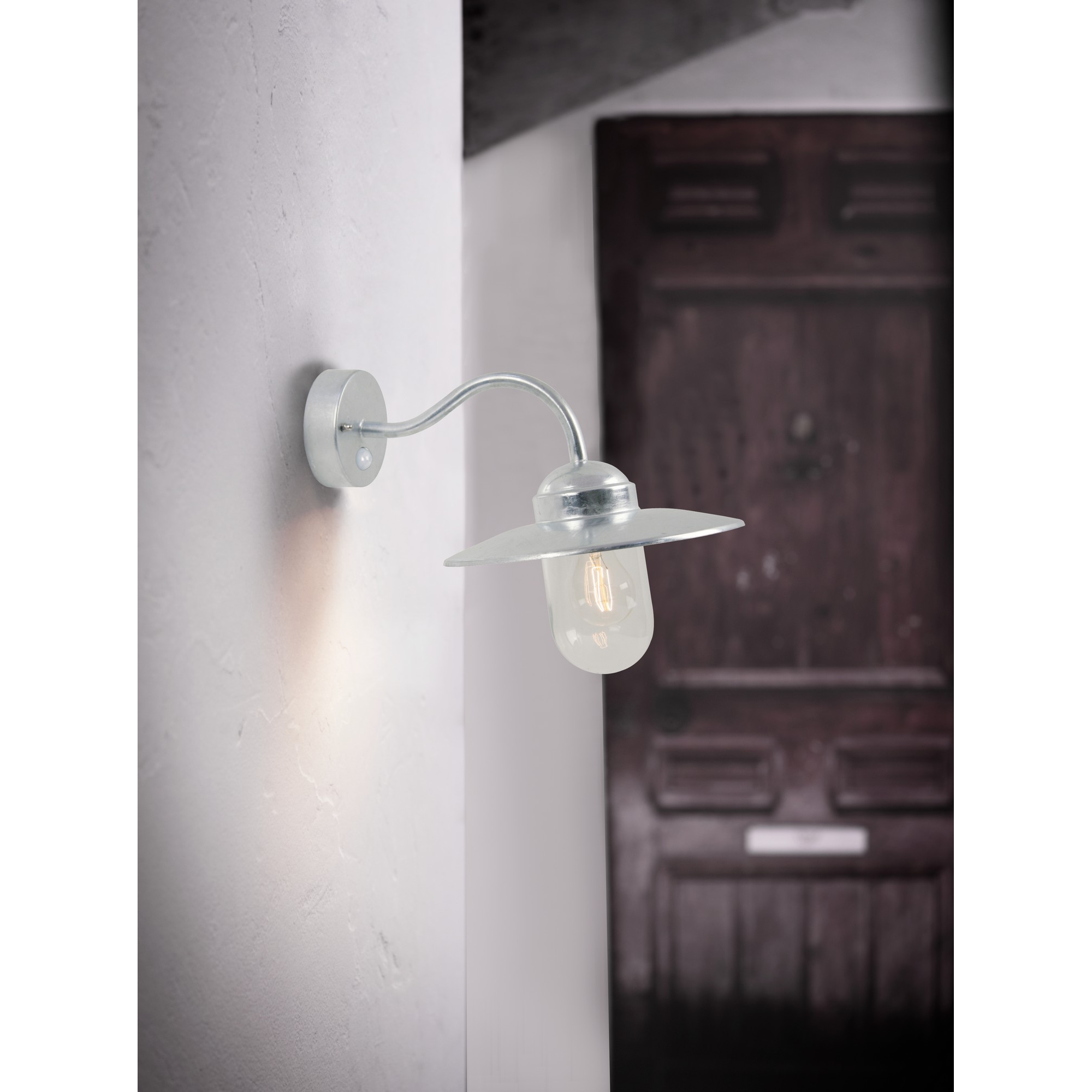 5701581020054 Nordlux Luxembourg sensor galvaniseret udendørs væglampe Lamper,Udendørs- lamper,Udendørslamper 87100015500 Luxembourg