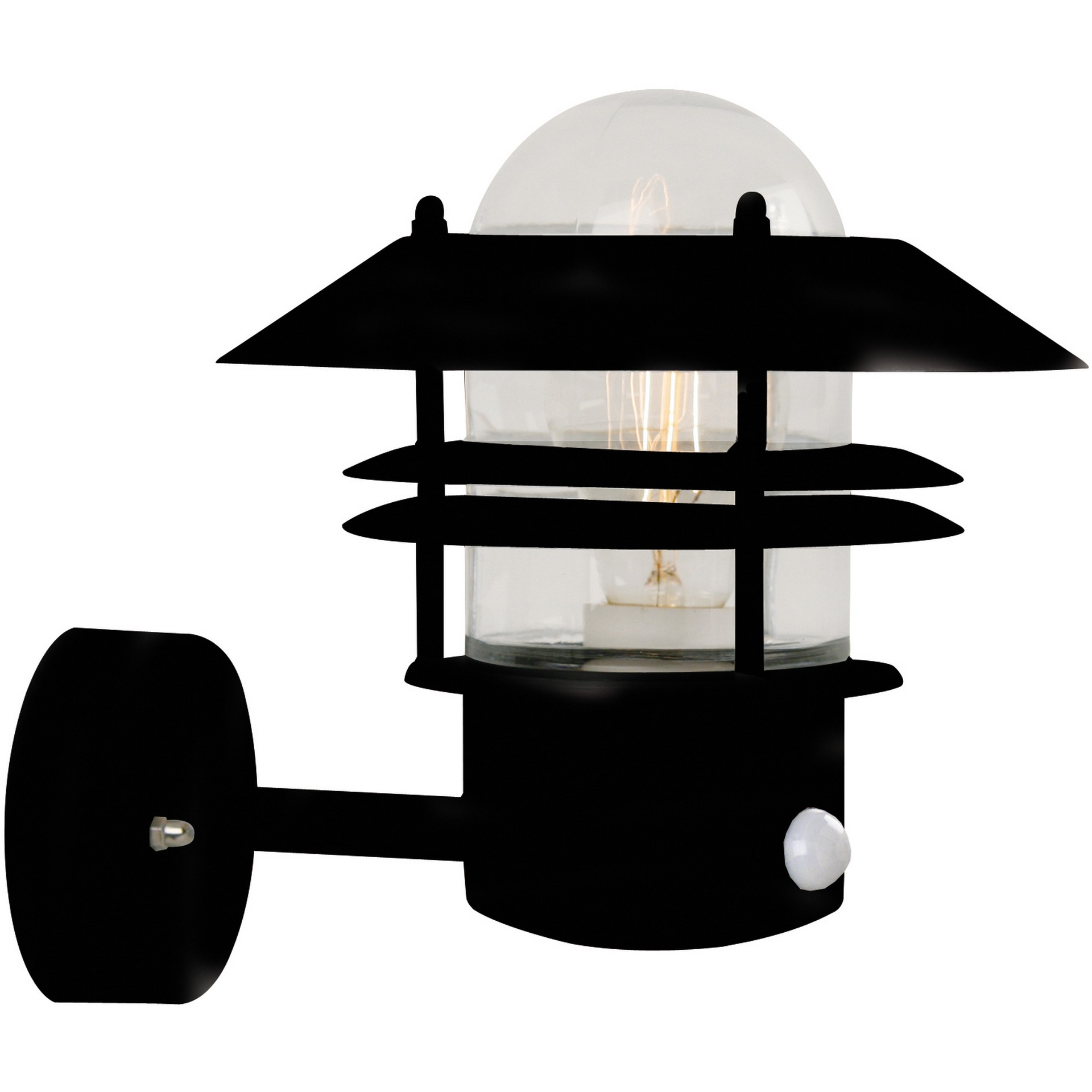 5701581219274 Nordlux Blokhus sort væglampe Lamper,Udendørs- lamper,Udendørslamper 87109000150 Blokhus