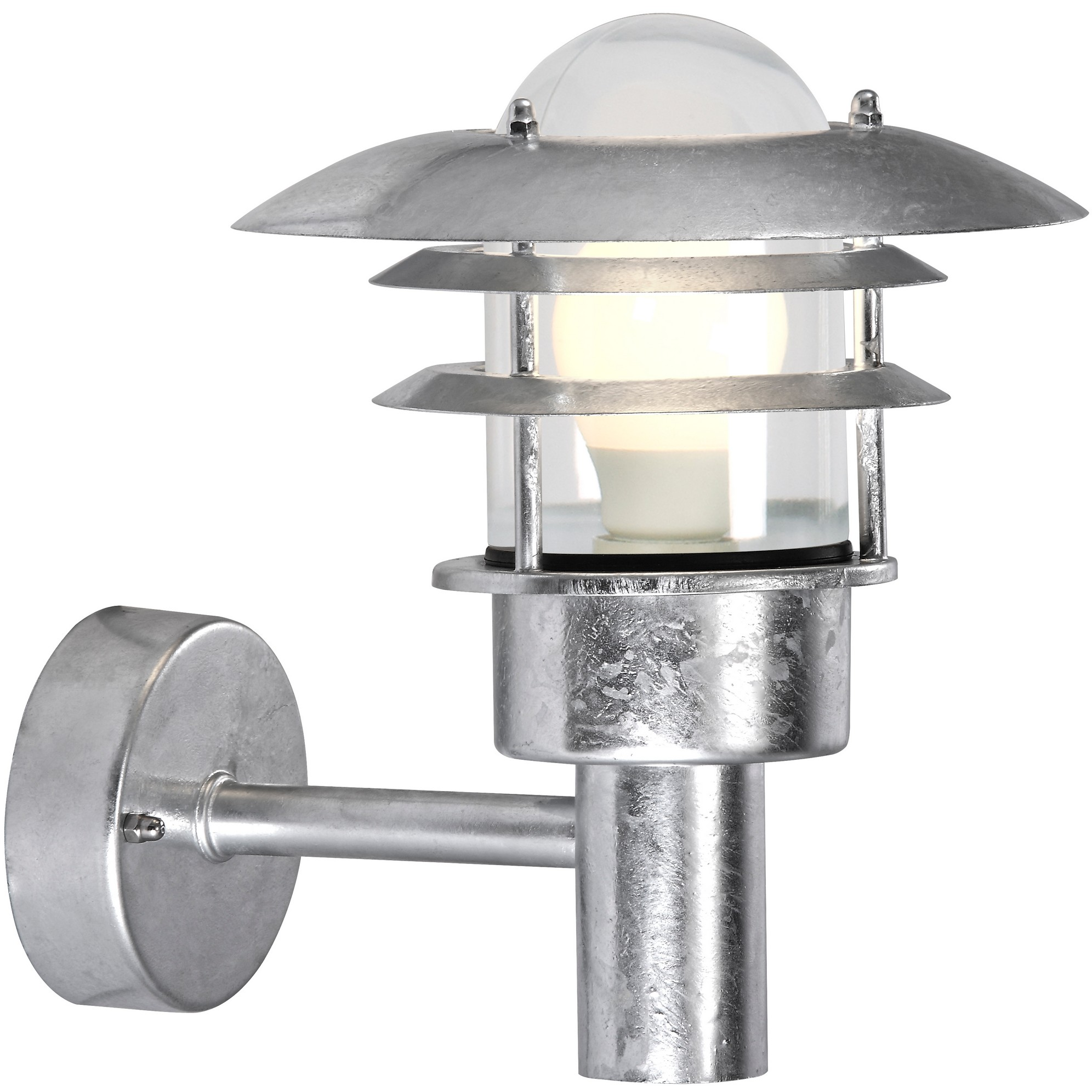 5701581232181 Nordlux Lønstrup 22 galvaniseret udendørs væglampe Lamper,Udendørs- lamper,Udendørslamper 87100000820 Lønstrup