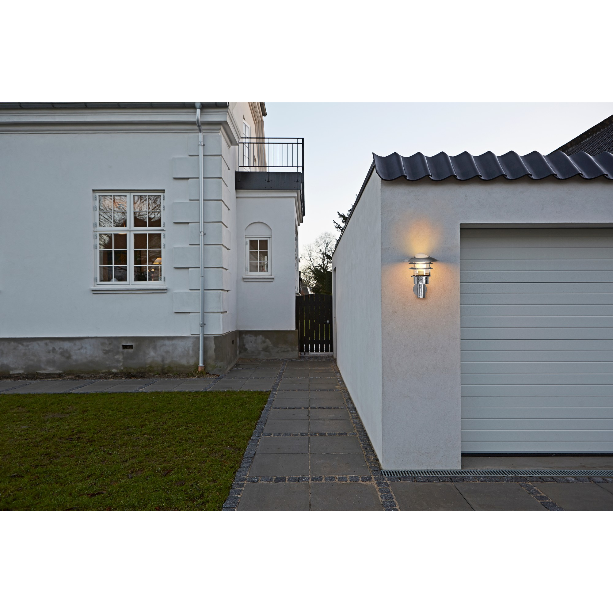 5701581232181 Nordlux Lønstrup 22 galvaniseret udendørs væglampe Lamper,Udendørs- lamper,Udendørslamper 87100000820 Lønstrup