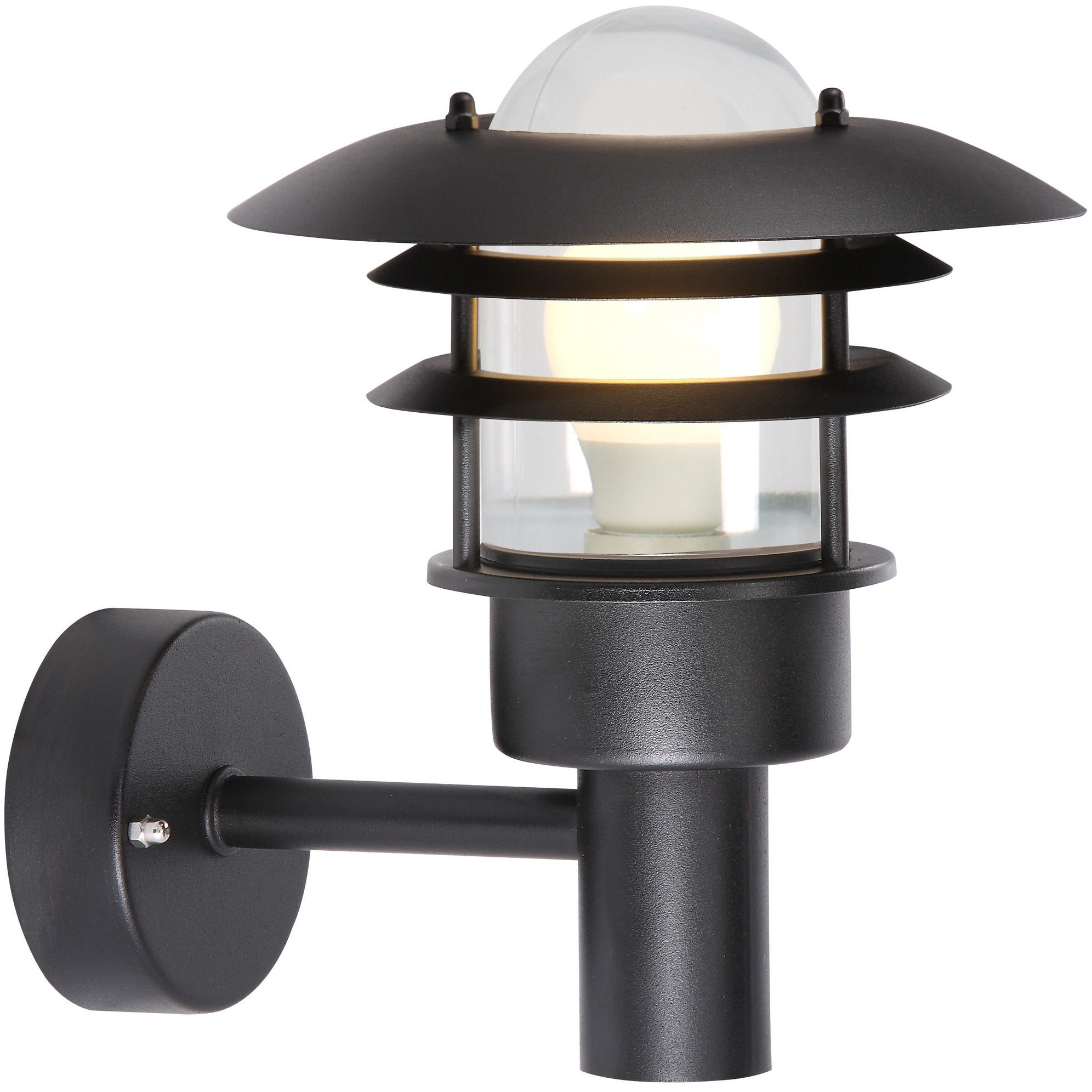 5701581232389 Nordlux Lønstrup 22 sort udendørs væglampe Lamper,Udendørs- lamper,Udendørslamper 87100000830 Lønstrup