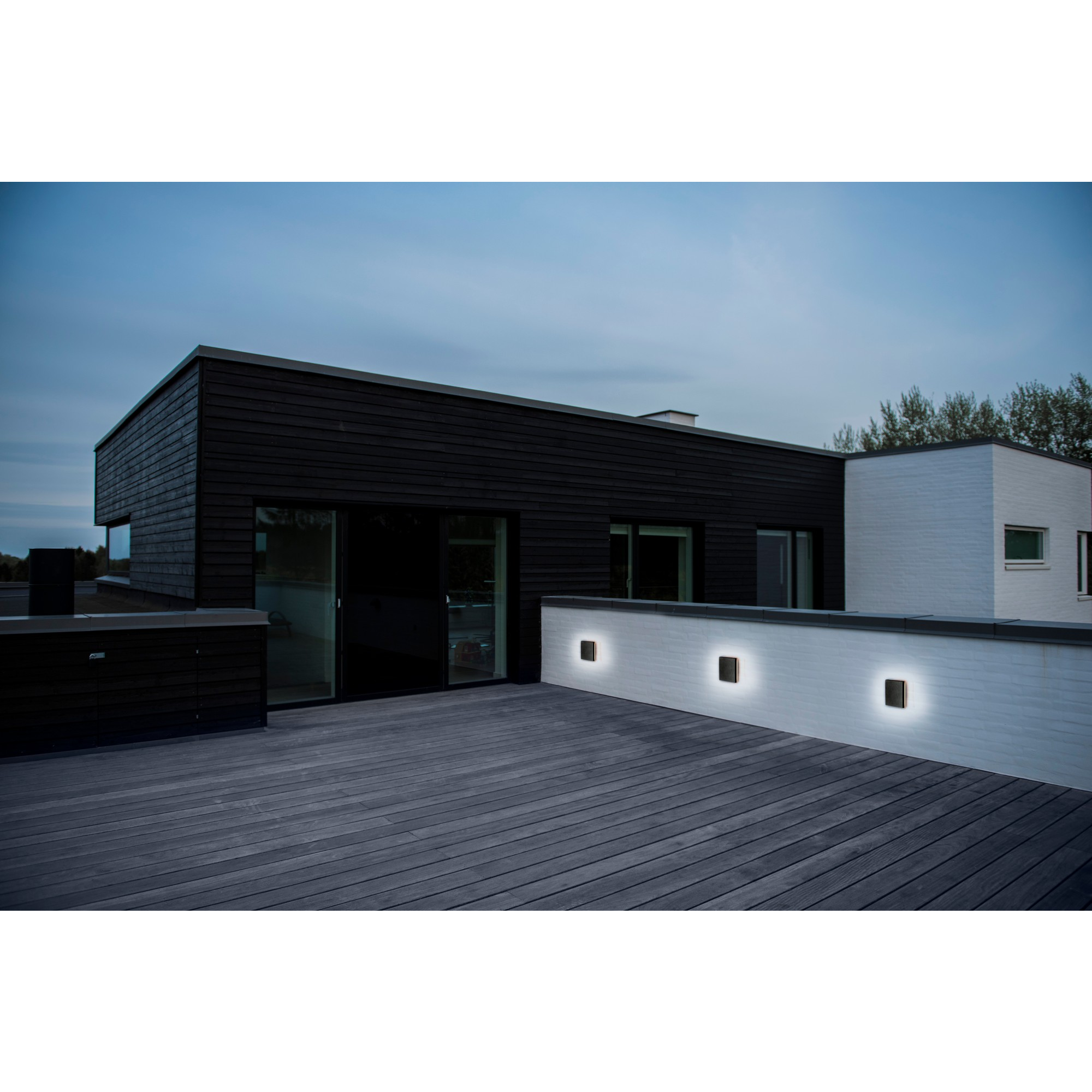 5701581410282 Nordlux Artego square sort udendørs væglampe Lamper,Udendørs- lamper,Udendørslamper 87100013560 Artego