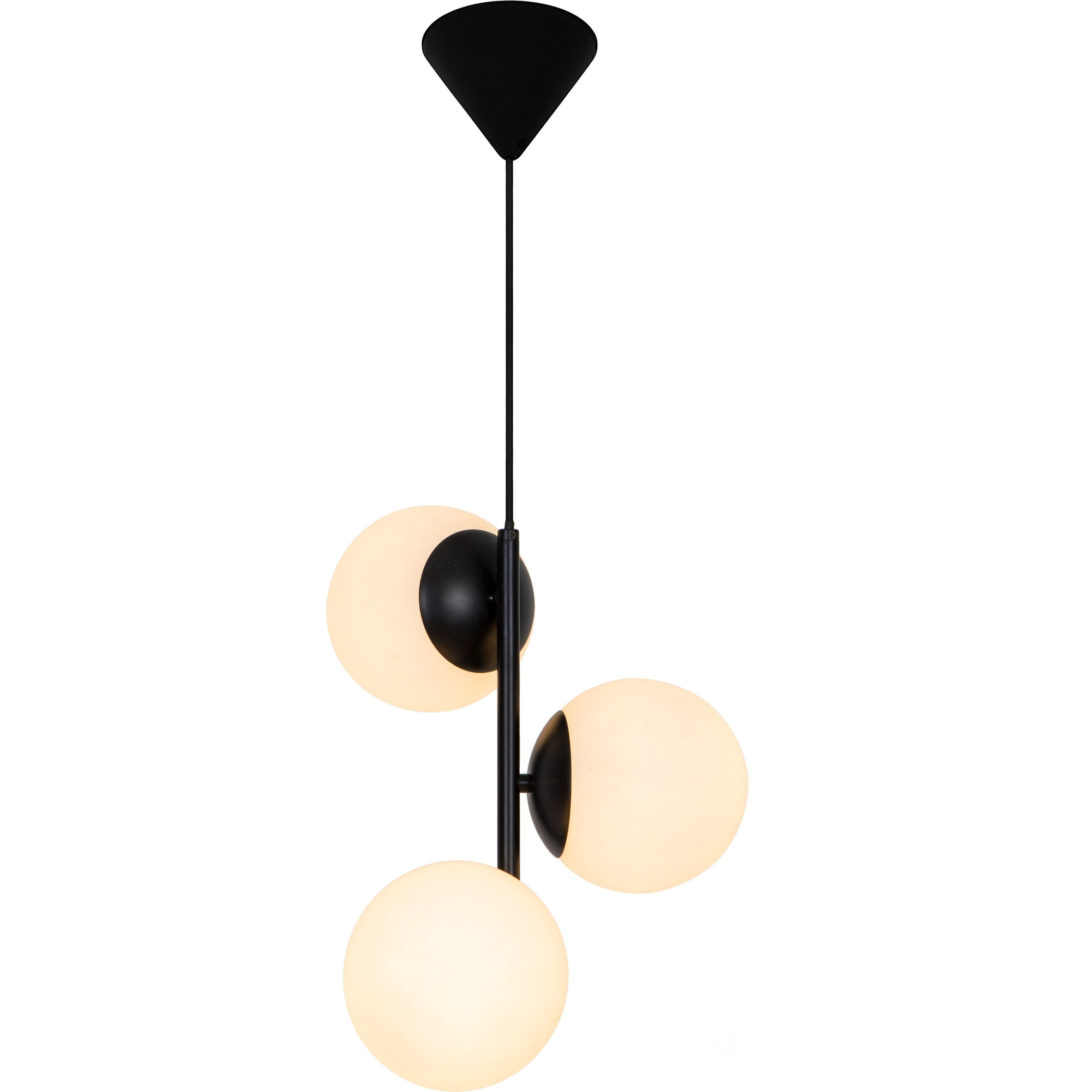 5701581458987 Nordlux Lilly sort 3-spot pendel Lamper,Pendler-/ Hængelamper,Pendler/Hængelamper 87100006650 Lilly