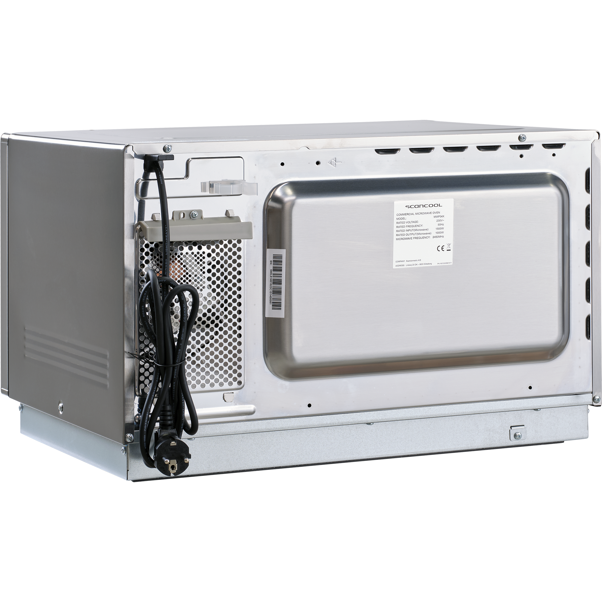 5704704019997 Scandomestic MWP34X professionel mikroovn Hvidevarer,Ovne,Mikroovne 8300005960 MWP34X
