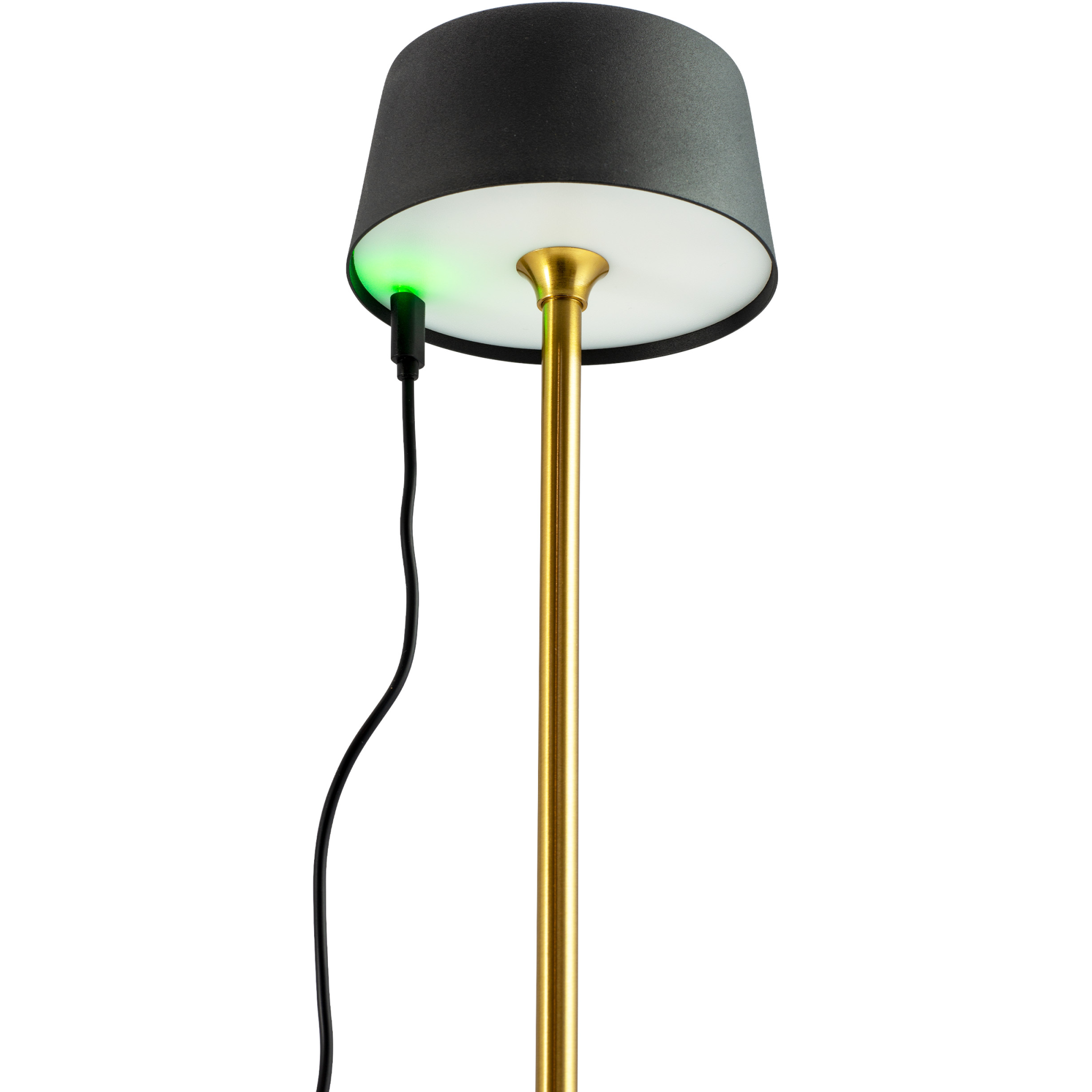 5704709050148 Dyberg Larsen Yoyo sort/messing portable bordlampe Lamper,Bordlamper,Trådløse bordlamper 89200006810 5014