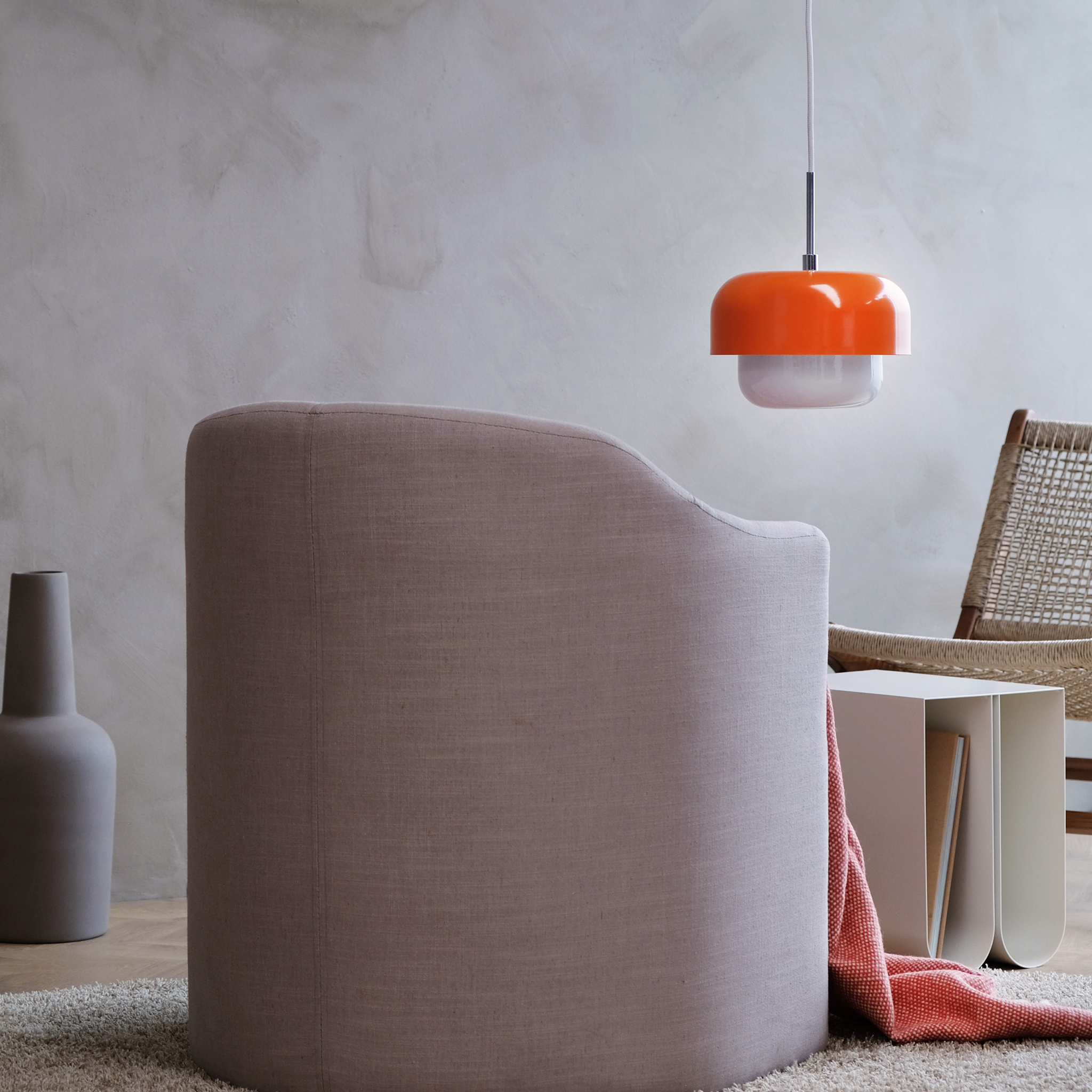 5704709070764 Dyberg Larsen Haipot orange - Pendel Lamper,Pendler-/ Hængelamper,Pendler/Hængelamper 89200005250 7076