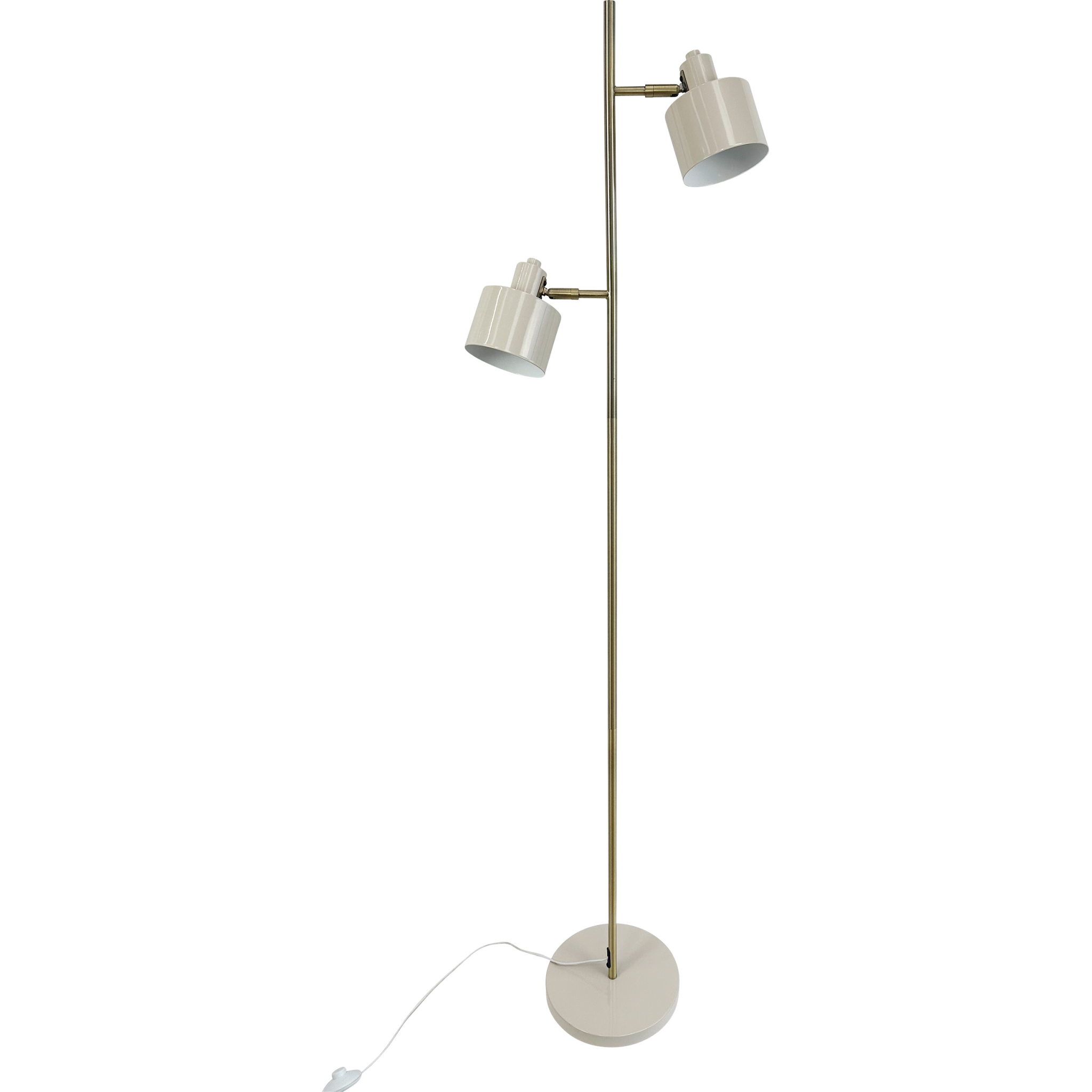 5704709072140 Dyberg Larsen  Ocean beige messing gulvlampe Lamper,Gulvlamper,Gulvlamper 89200006730 7214