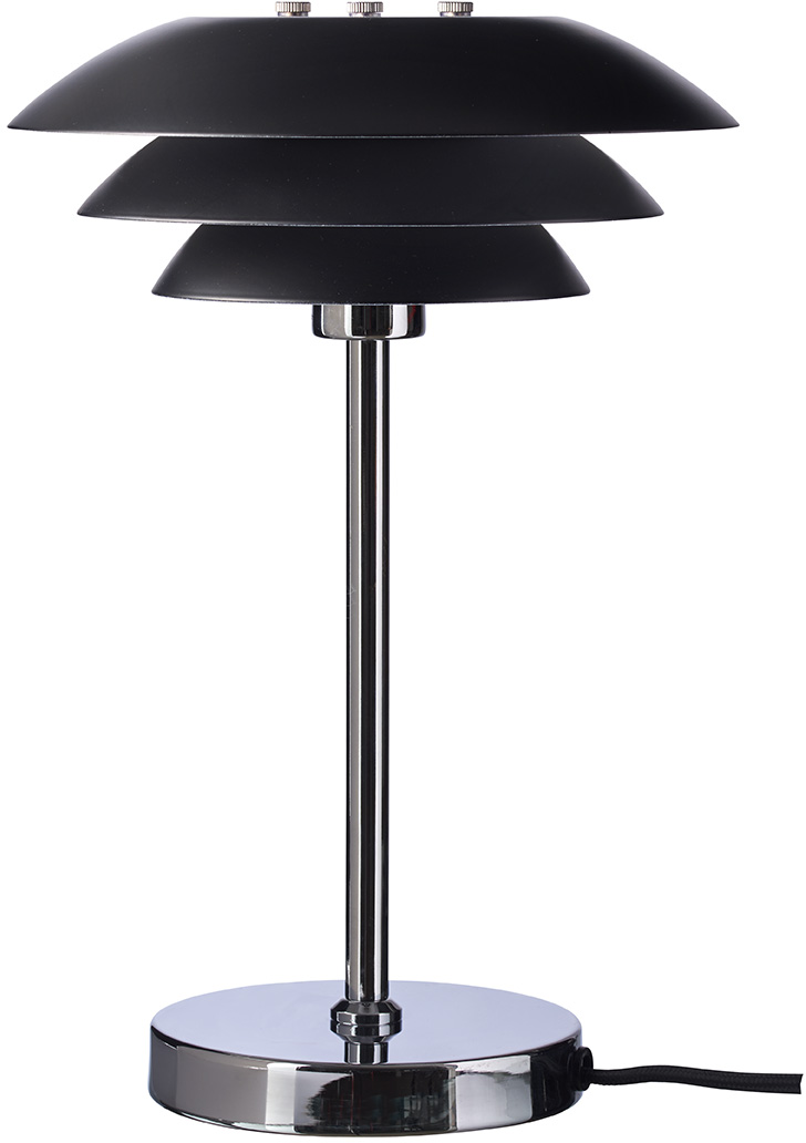 5704709080800 Dyberg Larsen DL20 matsort/krom 8080 - Bordlampe Lamper,Bordlamper,Bordlamper 89200002000 DL20 matsort/krom 8080
