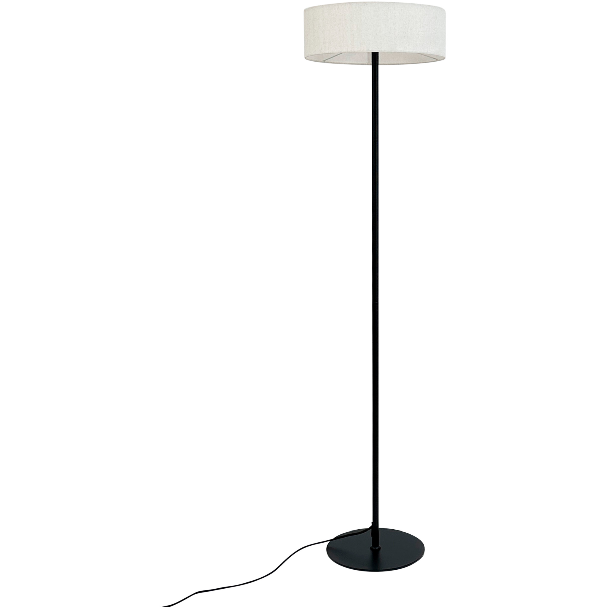 5704709091424 Dyberg Larsen Calix stof skærm gulvlampe Lamper,Gulvlamper,Gulvlamper 89200007030 9142