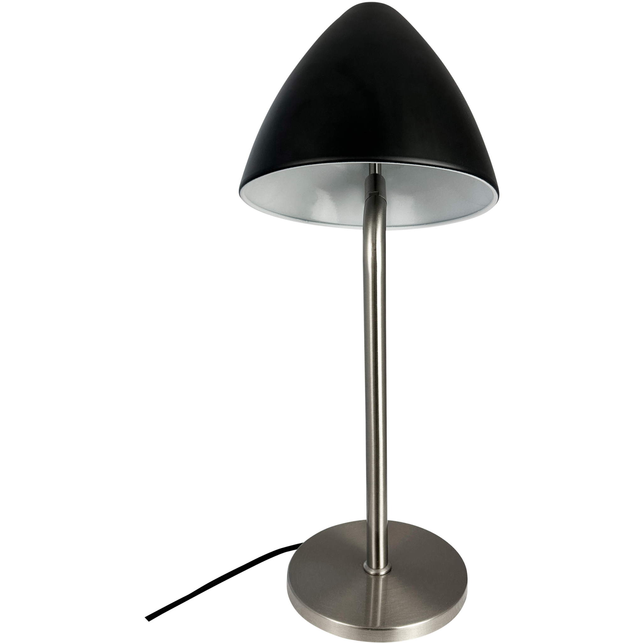 5704709093282 Dyberg Larsen OULU sort/børstet stål 9328 - Bordlampe Lamper,Bordlamper,Bordlamper 89200005980 9328