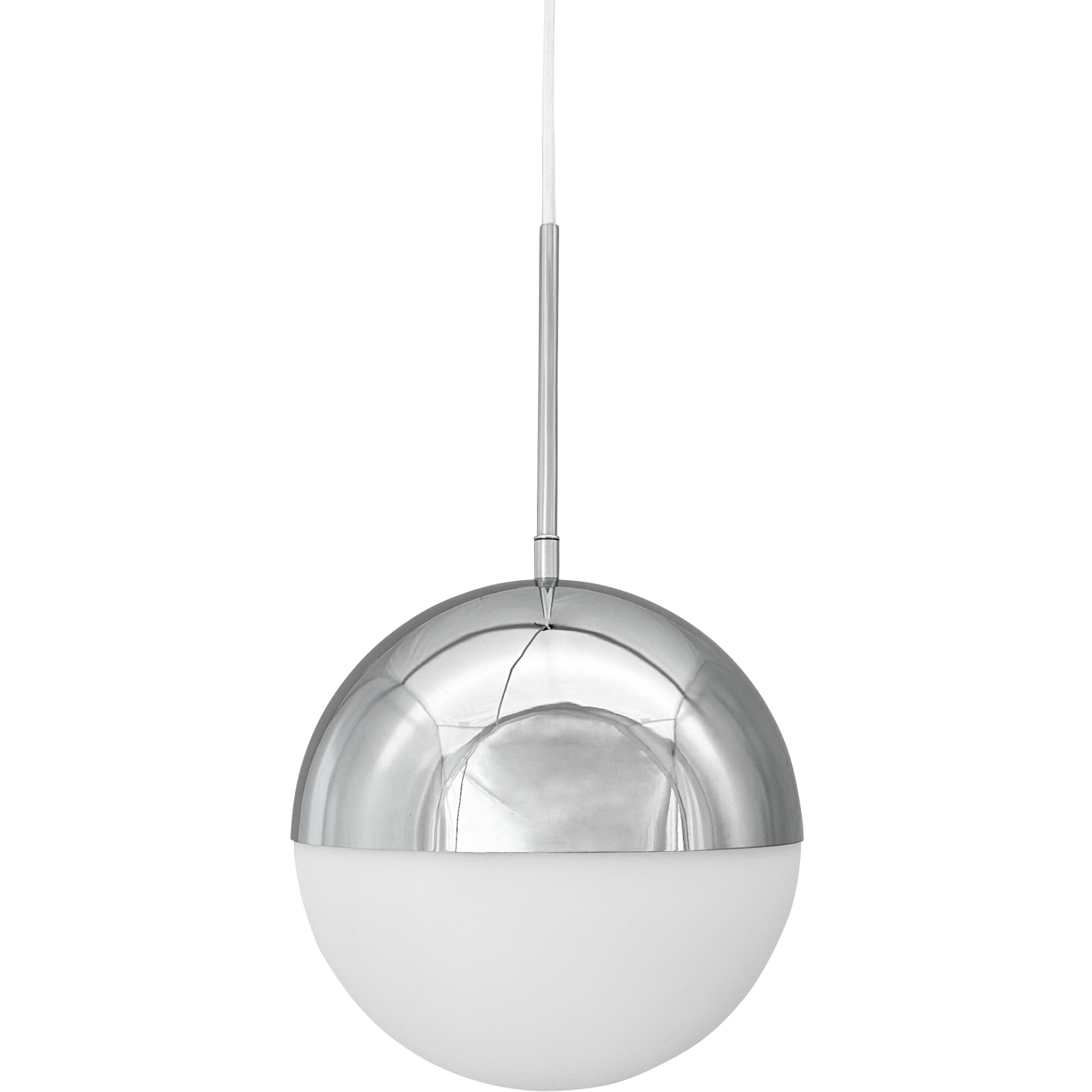 5704709094913 Dyberg Larsen Nova D25 opal/ krom pendel Lamper,Pendler-/ Hængelamper,Pendler/Hængelamper 89200080510 Nova