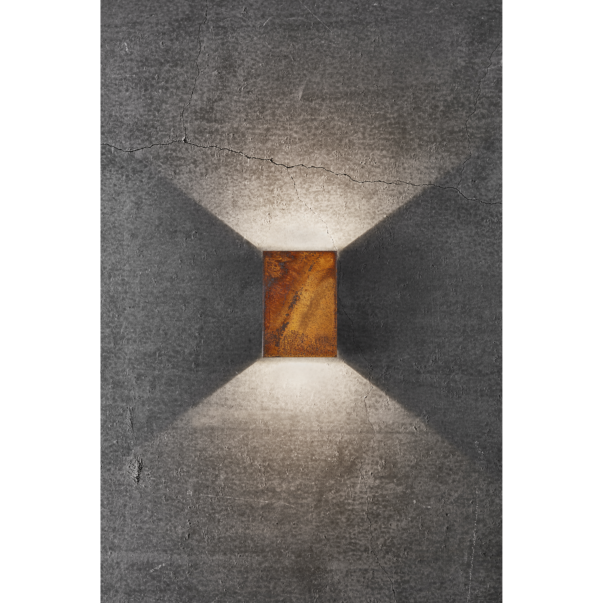 5704924001970 Nordlux Fold 10  corten - Væglampe Lamper,Udendørs- lamper,Udendørslamper 87100010980 Fold 10  corten