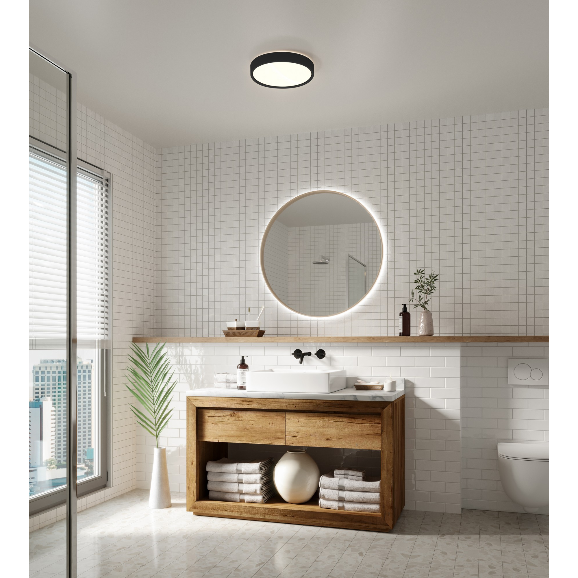 5704924002625 Nordlux Noxy sort loftlampe Lamper,Badeværelses- lamper,Badeværelseslamper 87109000448 Noxy