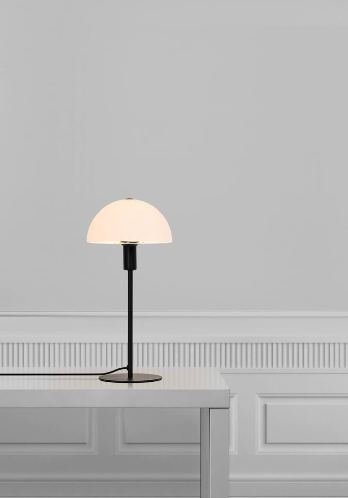 5704924005480 Nordlux Ellen Opal/sort - Bordlampe Lamper,Bordlamper,Bordlamper 87100009160 Ellen Opal/sort