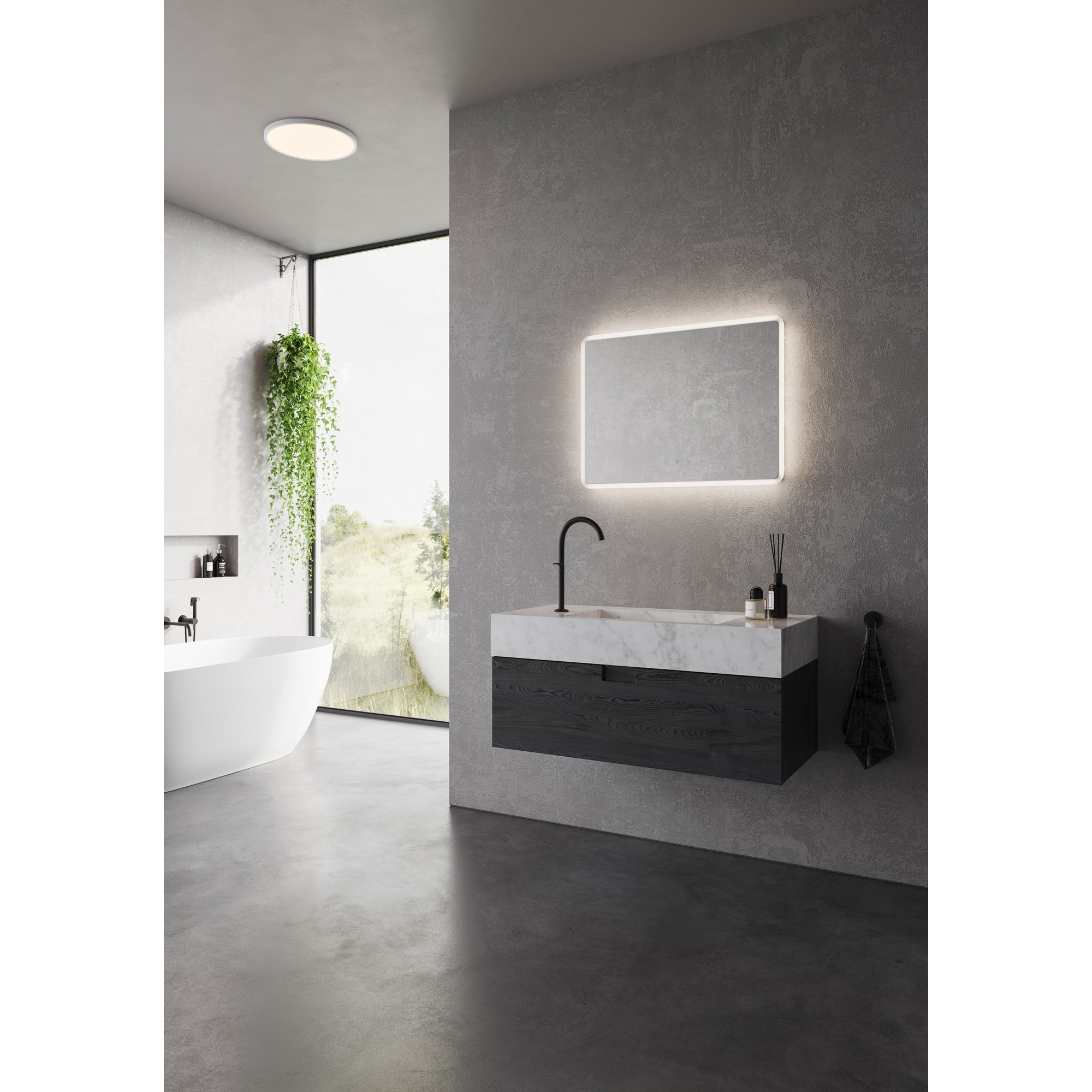 Nordlux Dovina 60x80 klar væglampe