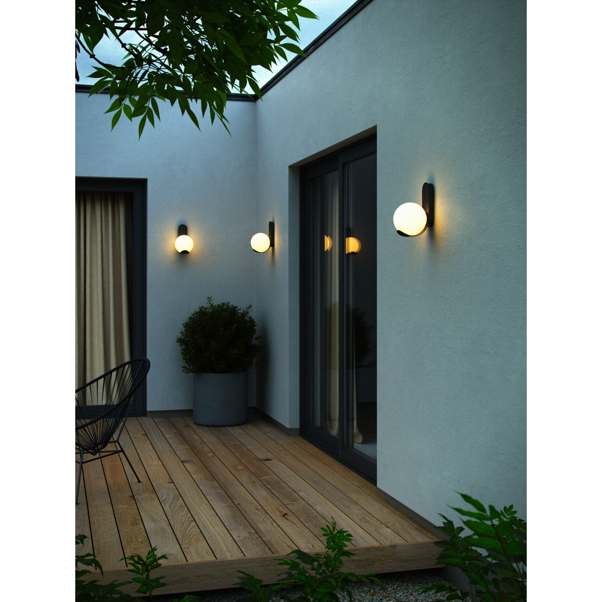 5704924017667 Nordlux Dalius sort udendørs væglampe Lamper,Udendørs- lamper,Udendørslamper 87100013410 Dalius